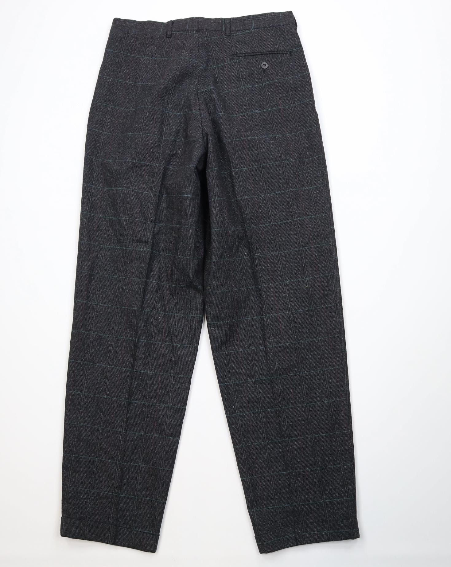Vintage Vintage 90s Streetwear Tweed Knit Chino Pants Trousers Plaid Size US 32 / EU 48 - 11 Thumbnail