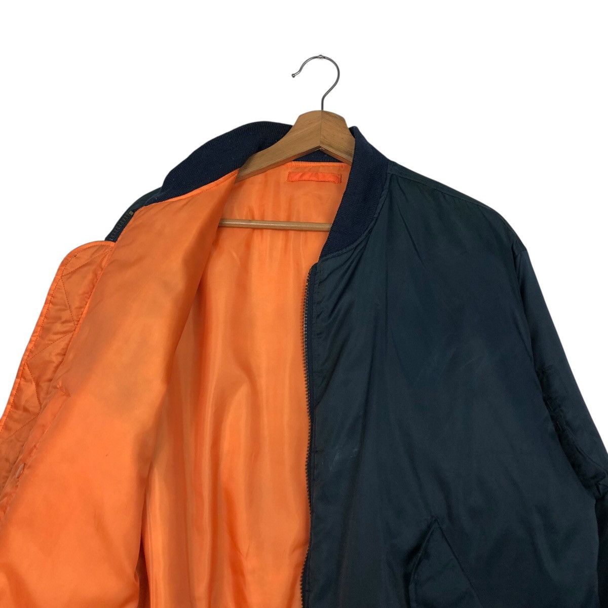 Japanese Brand 📌Vintage Reversible Bomber Jacket Ma-1 Phantom Military Size US L / EU 52-54 / 3 - 15 Thumbnail