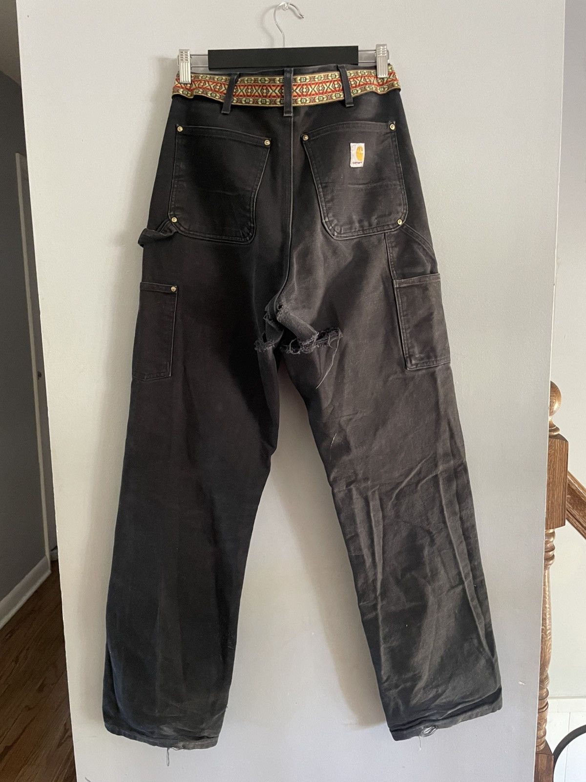 Carhartt 90s Carhartt Black Double knee jean Size US 32 / EU 48 - 3 Thumbnail