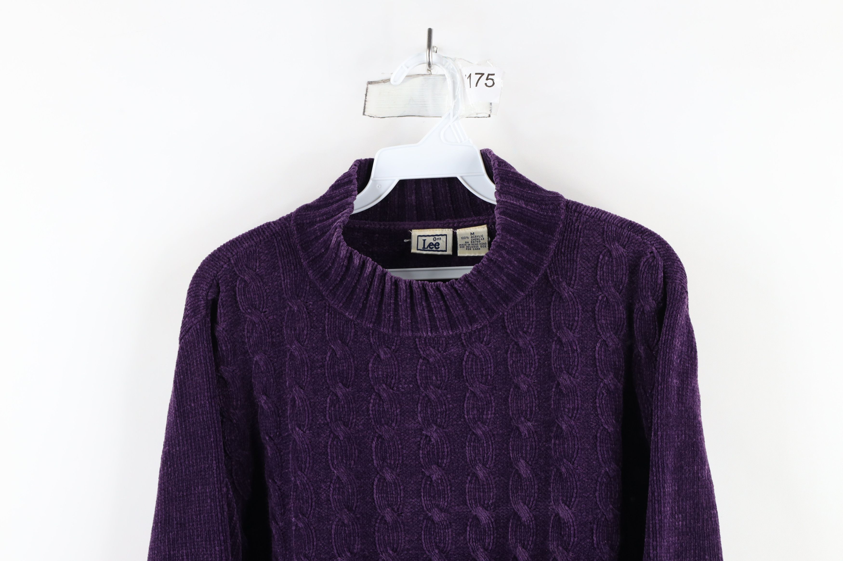 Vintage Vintage 90s Streetwear Chenille Cable Knit Fleece Sweater Size M / US 6-8 / IT 42-44 - 2 Thumbnail