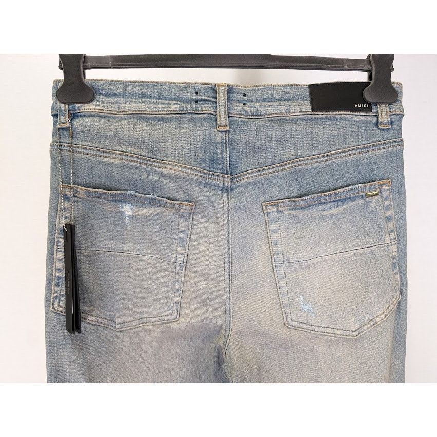 Amiri o1rshd1 Crystal Stack Flare Jeans in Clay Indigo Size US 32 / EU 48 - 20 Thumbnail