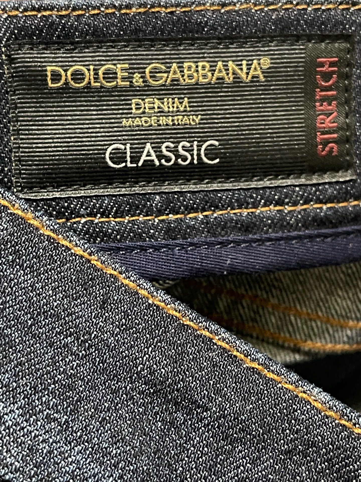 Dolce & Gabbana Dolce&Gabbana Slim Embroidered Jeans Size 50 Deep Blue Size US 34 / EU 50 - 6 Thumbnail