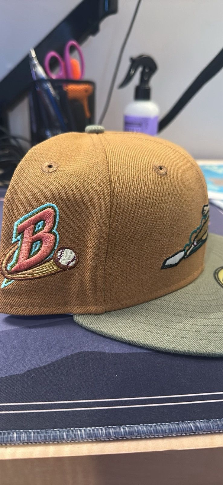 New Era Buffalo Bisons Sliding Logo New Era Hat 7 1/4 Size ONE SIZE - 2 Thumbnail