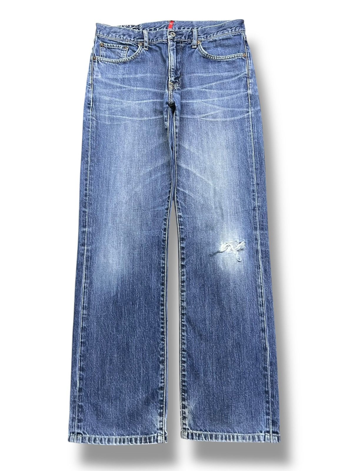 Uniqlo Loose Vintage Uniqlo UJ S002 - Faded Wash Jeans Size US 34 / EU 50 - 2 Thumbnail