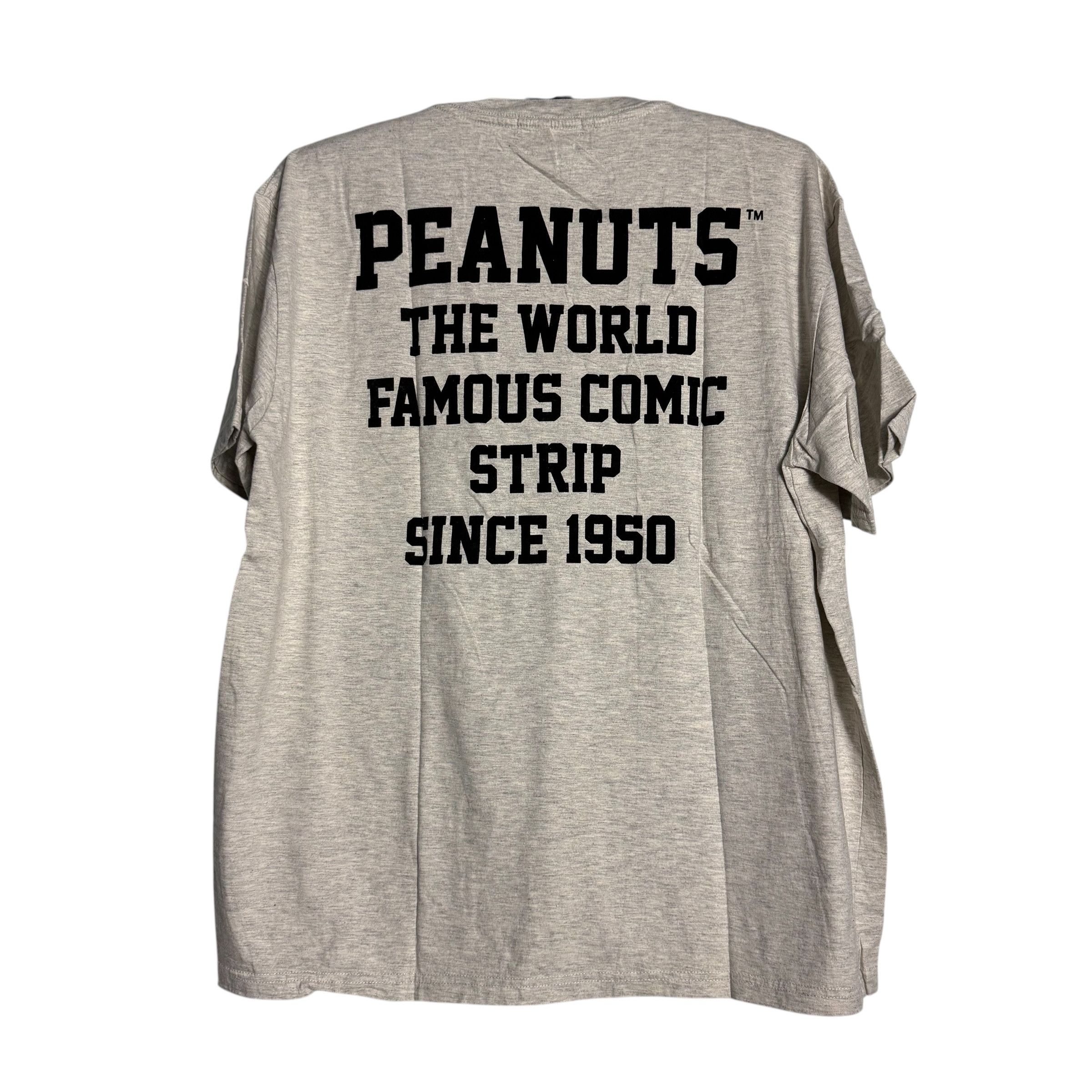 Peanuts 🔥RARE🔥Vintage Peanuts Snoopy Suede Logo T-shirt Size US XL / EU 56 / 4 - 3 Thumbnail