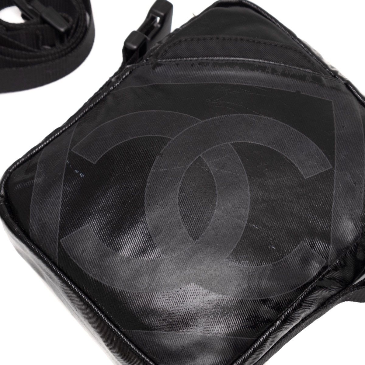 Chanel CHANEL 2006/08 Black Sport Line CC Logo Crossbody Bag RARE Size ONE SIZE - 12 Thumbnail