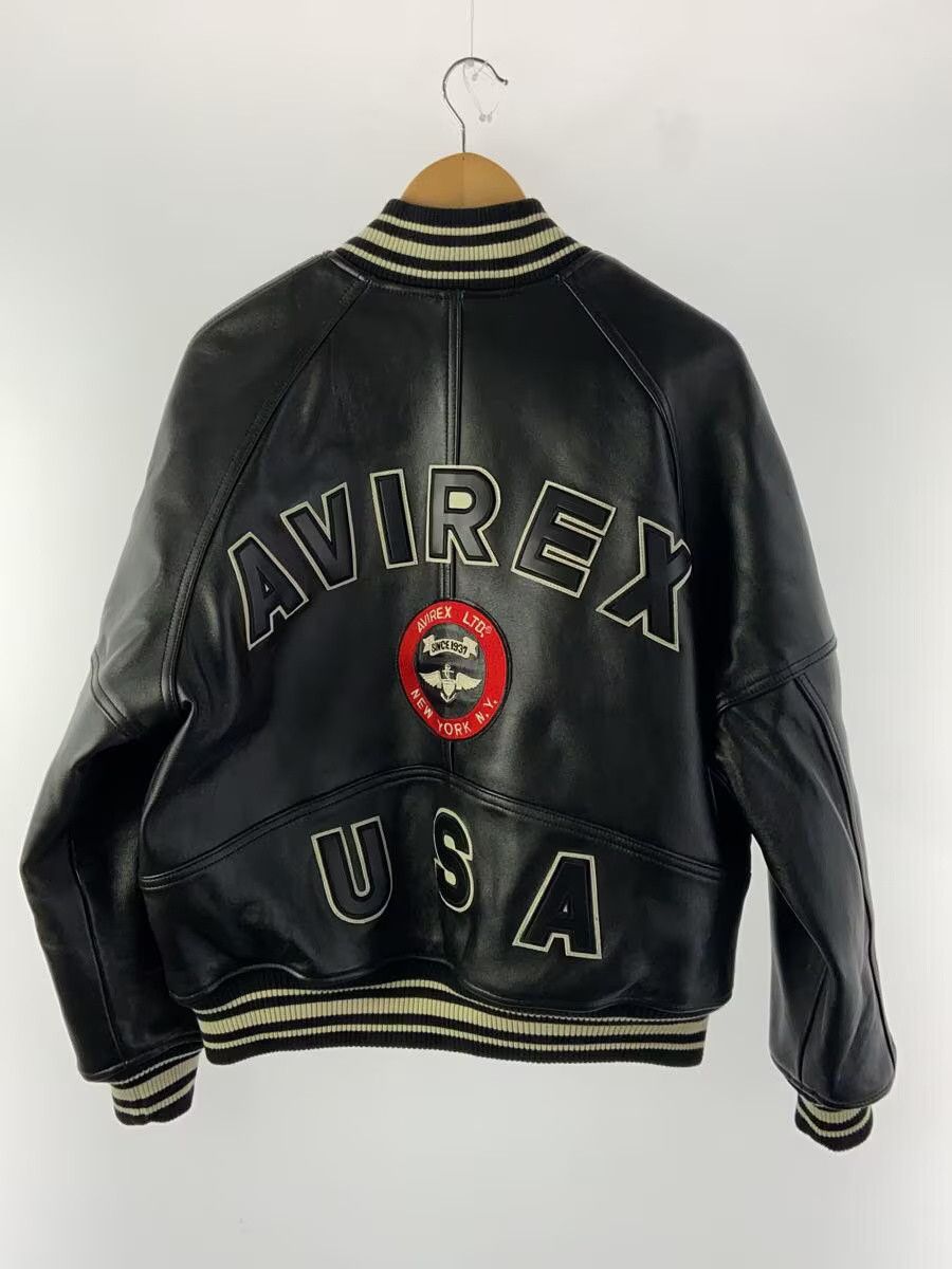 Avirex Avirex Plain Sheep Leather Jacket Blouson Black Size US S / EU 44-46 / 1 - 2 Thumbnail