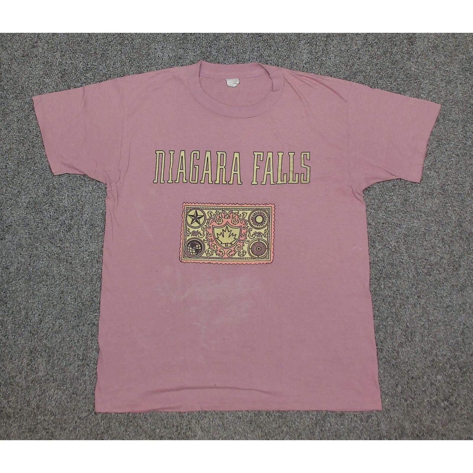 Vintage Vintage 80s Niagara Falls Single Stitch Faded Tee Size US L / EU 52-54 / 3 - 3 Thumbnail