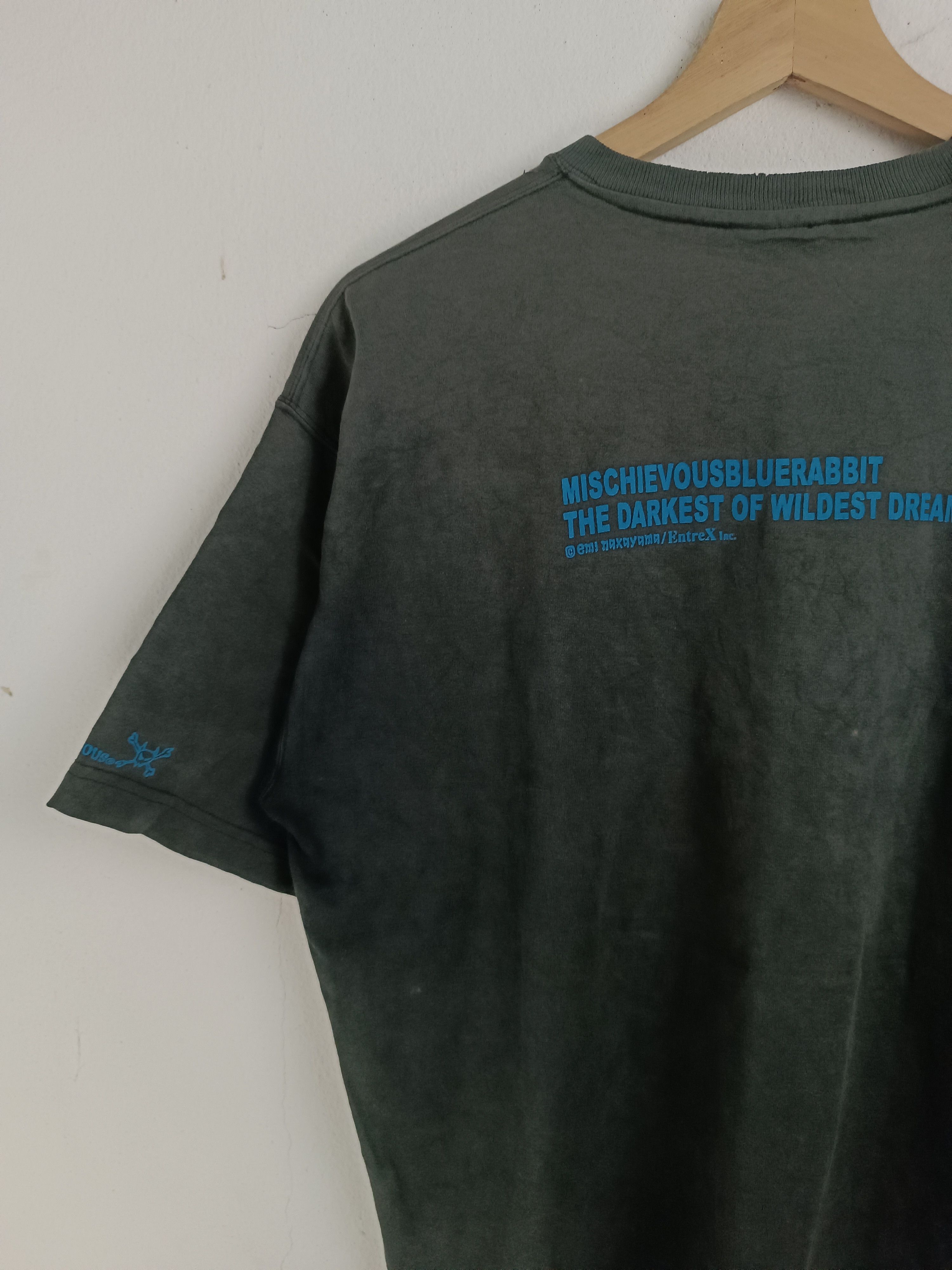 Japanese Brand THRASHED FADED VINTAGE Y2K MISCHIEVOUS TEE VERY RARE Size US L / EU 52-54 / 3 - 11 Thumbnail