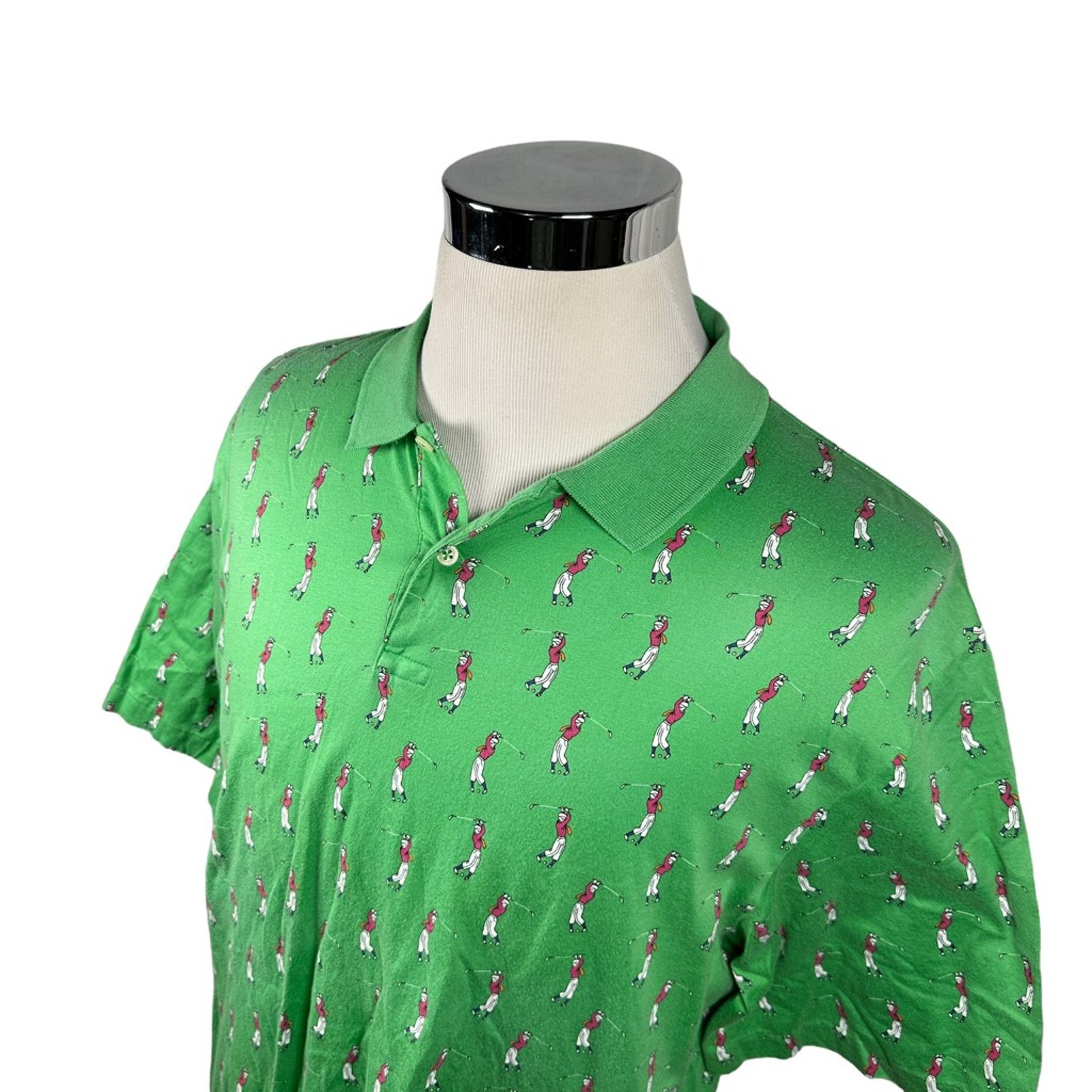Ralph Lauren Polo Ralph Lauren Golf Shirt Vintage Green Golfer USA L Size US L / EU 52-54 / 3 - 3 Thumbnail