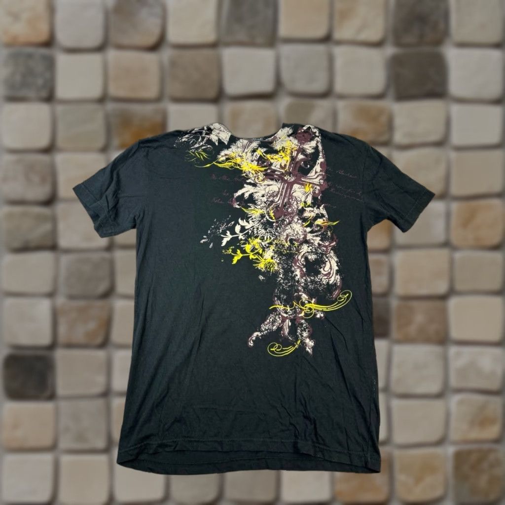 Vintage VINTAGE Archaic T-Shirt Men XL Black Cotton Graphic Print Short Sleeve Crew Neck 2010s 2010-2019 Summer Fall Spring Mens Size US XL / EU 56 / 4 - 1 Thumbnail
