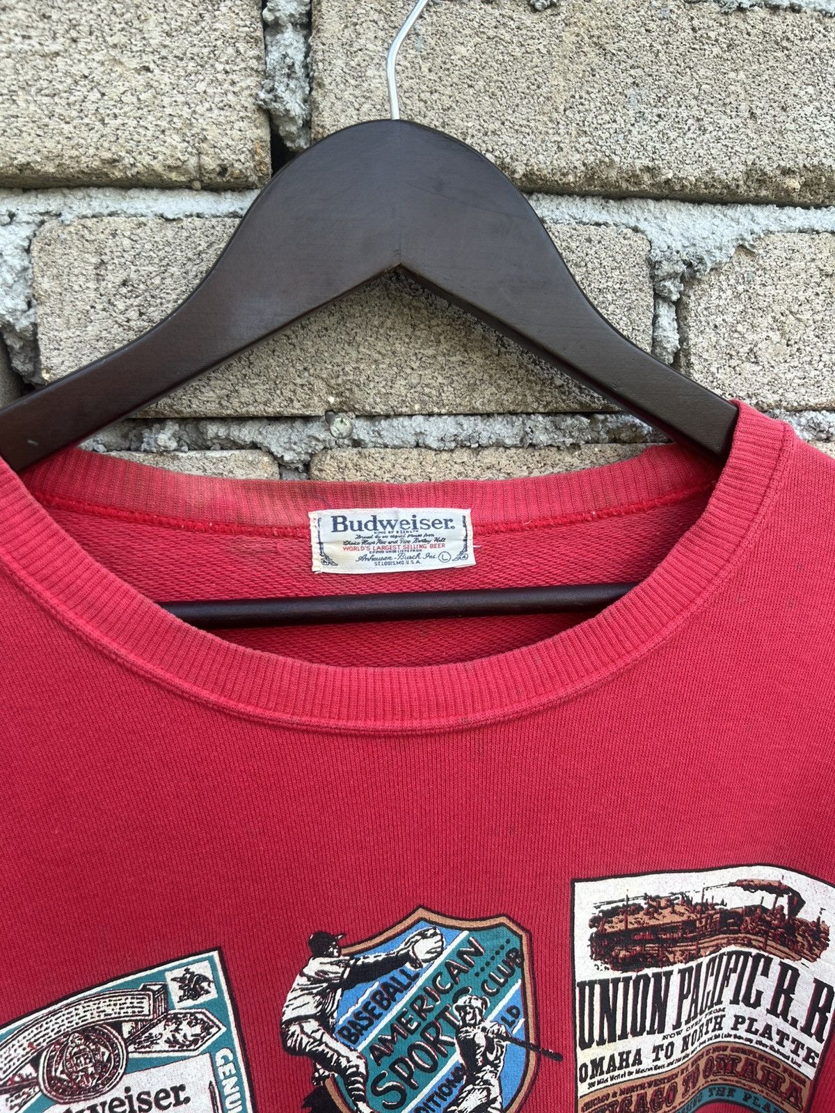 Budweiser Vintage Budweiser USA Sport Of America Sweatshirt Size US L / EU 52-54 / 3 - 7 Thumbnail