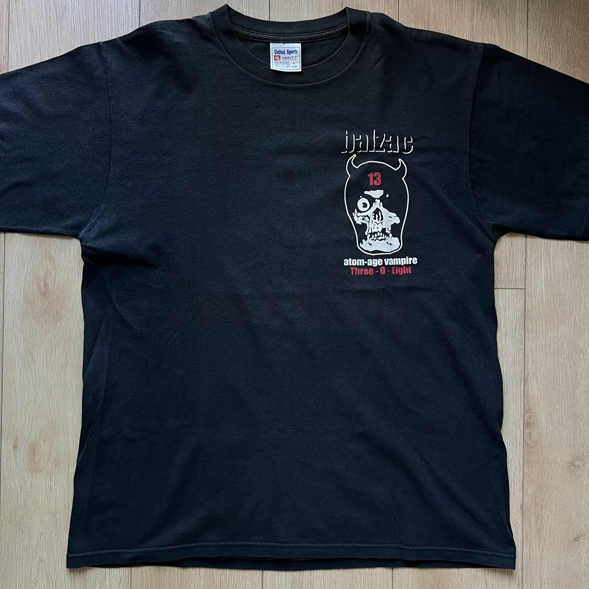 image of Balzac Vintage Tee in Black, Men's (Size Large)