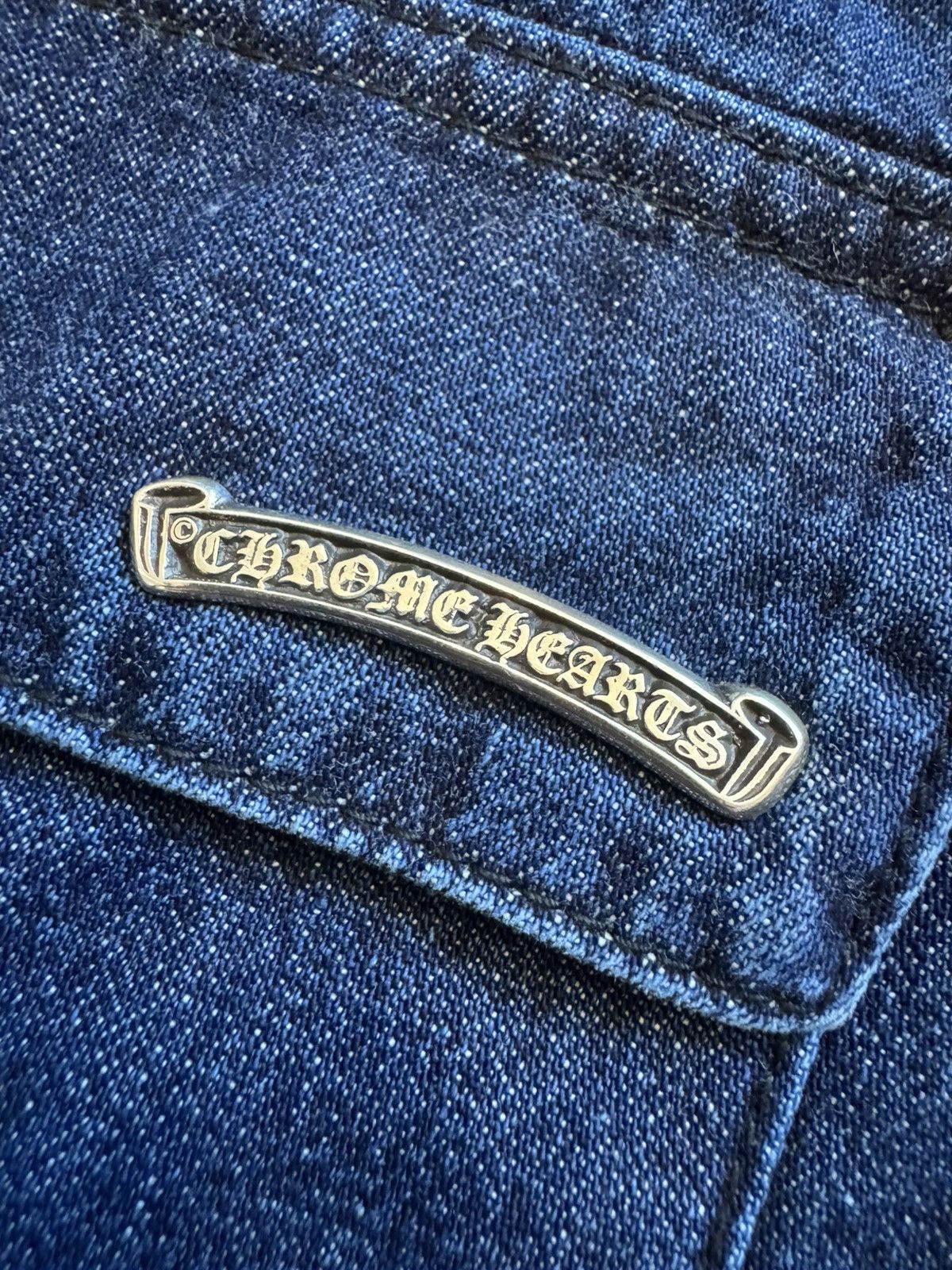 Chrome Hearts Chrome Hearts Work’n Denim Lucky Patch Padded Shirt Size US L / EU 52-54 / 3 - 7 Thumbnail