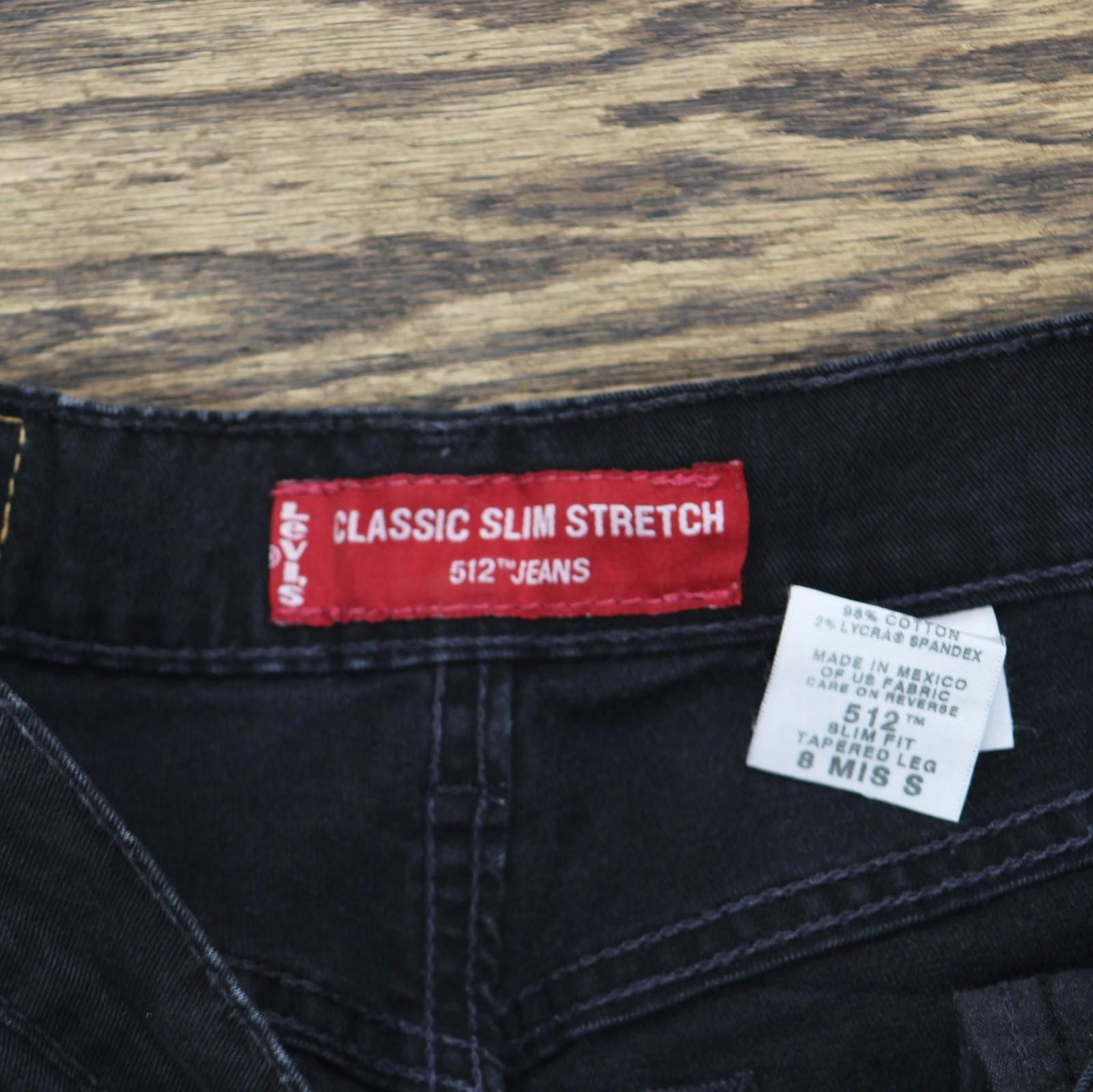Levi's Levi's Classic Slim Stretch Jeans Black Wash 8 Misses Short Size 30" / US 8 / IT 44 - 6 Thumbnail
