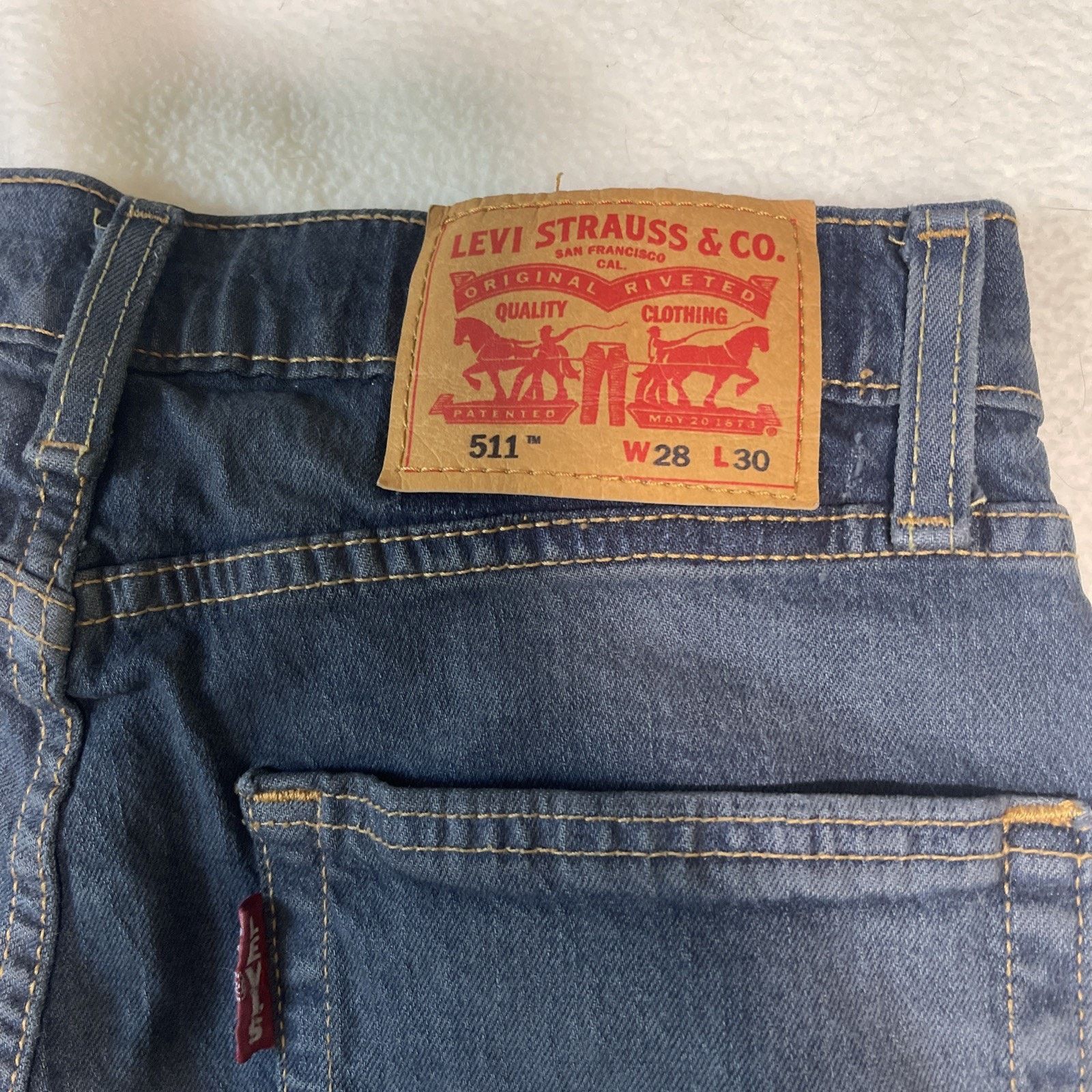 Levi's Levi's 511 Slim Fit Jeans W\Stretch Blue Men's Sizes 28x30 Size US 28 / EU 44 - 5 Thumbnail