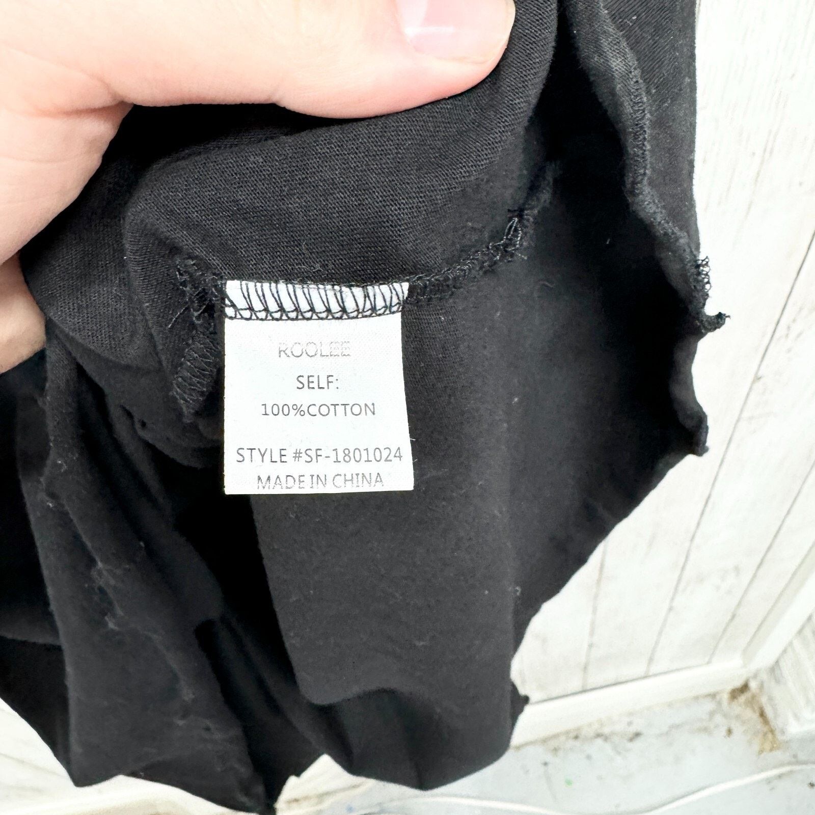 Other Roolee Dress LG Short Sleeve Mini Black Cotton Flared Bottom Size L / US 10 / IT 46 - 4 Thumbnail