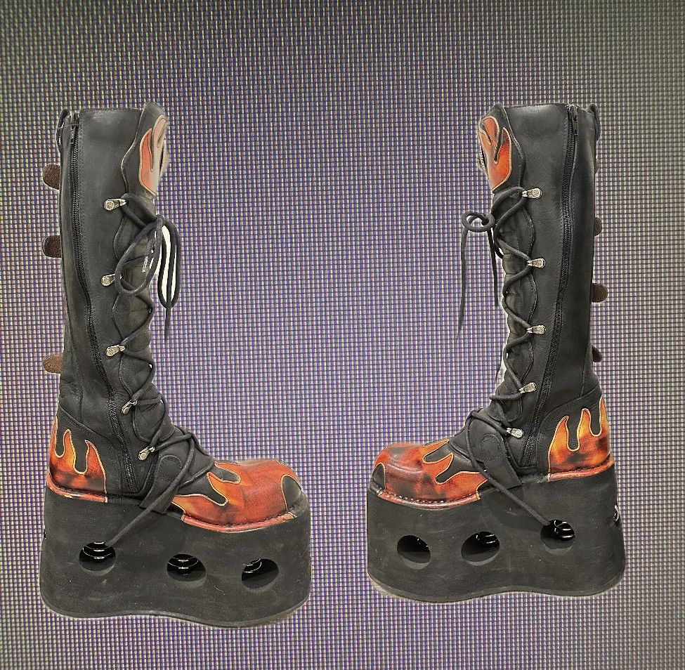 New Rock 1/1 New Rock Neptuno flame boots Size US 9.5 / EU 42-43 - 3 Thumbnail
