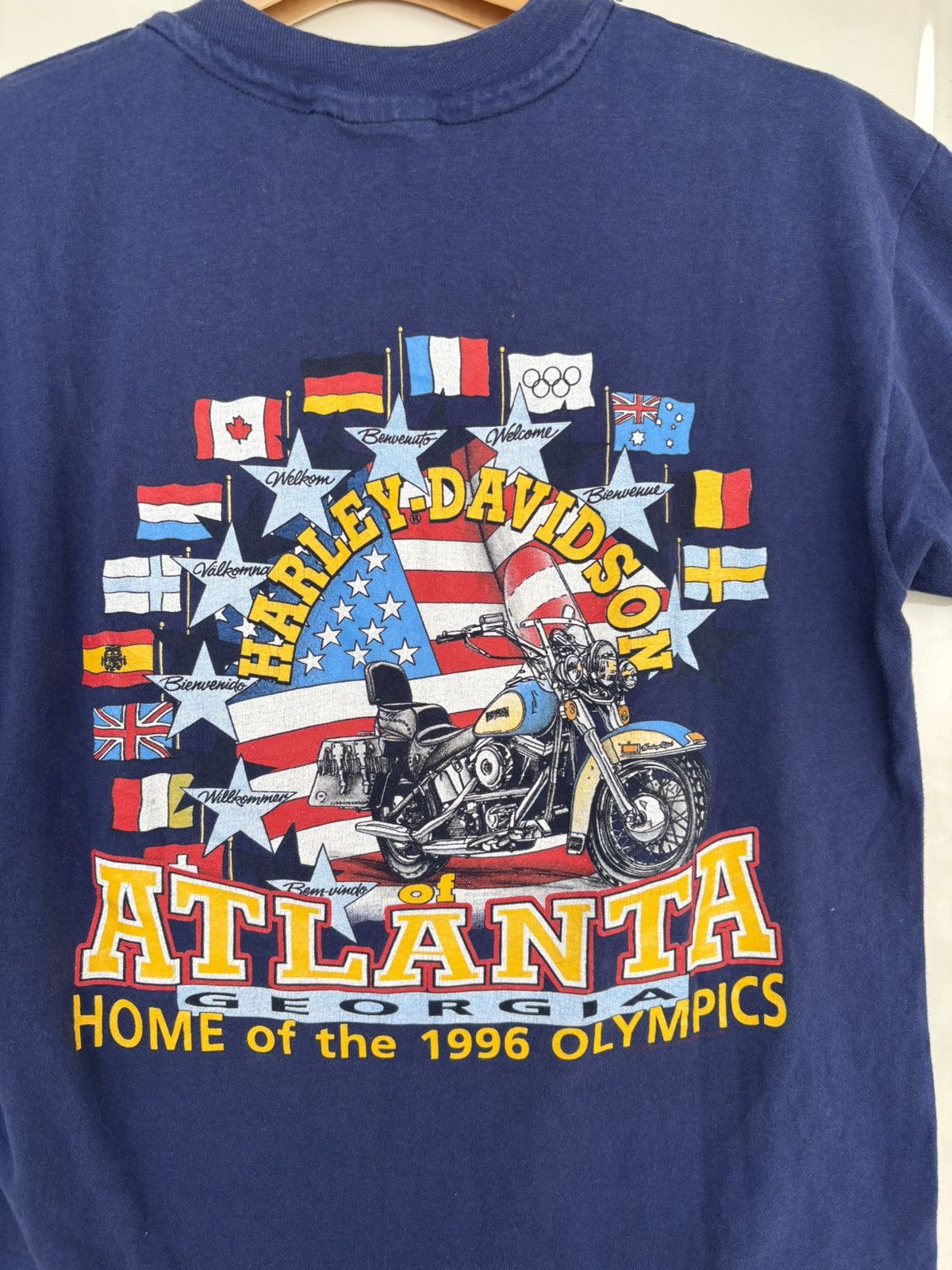 Vintage Vintage 1996 Harley Davidson Atlanta Olympics Size US M / EU 48-50 / 2 - 8 Thumbnail
