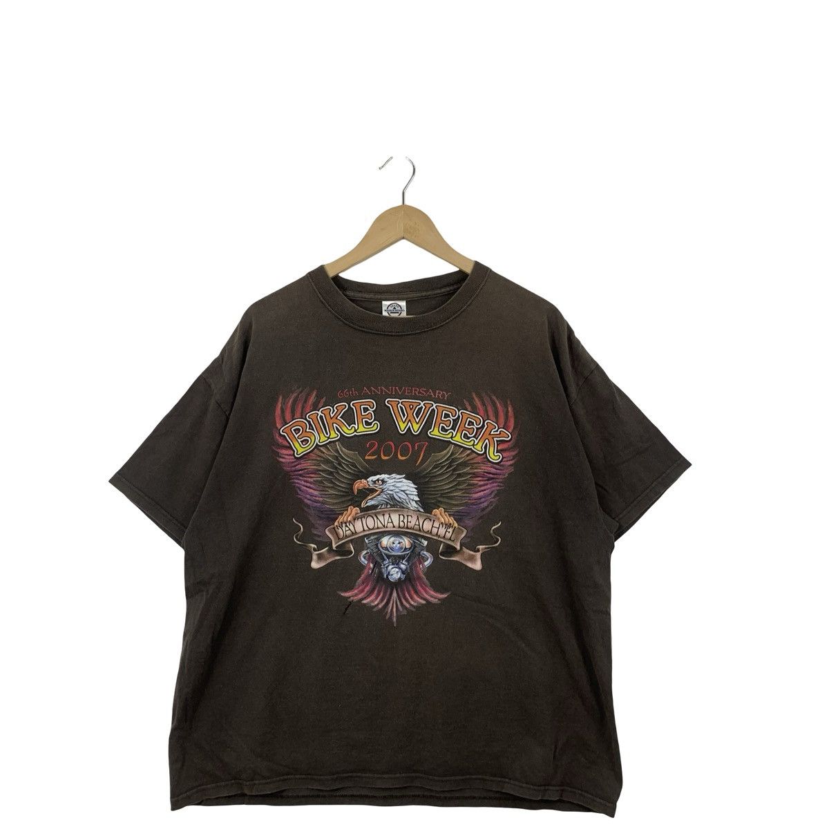 Daytona Vintage DAYTONA Bike Week in 2007 66th Anniversary Tee Size US XL / EU 56 / 4 - 4 Thumbnail