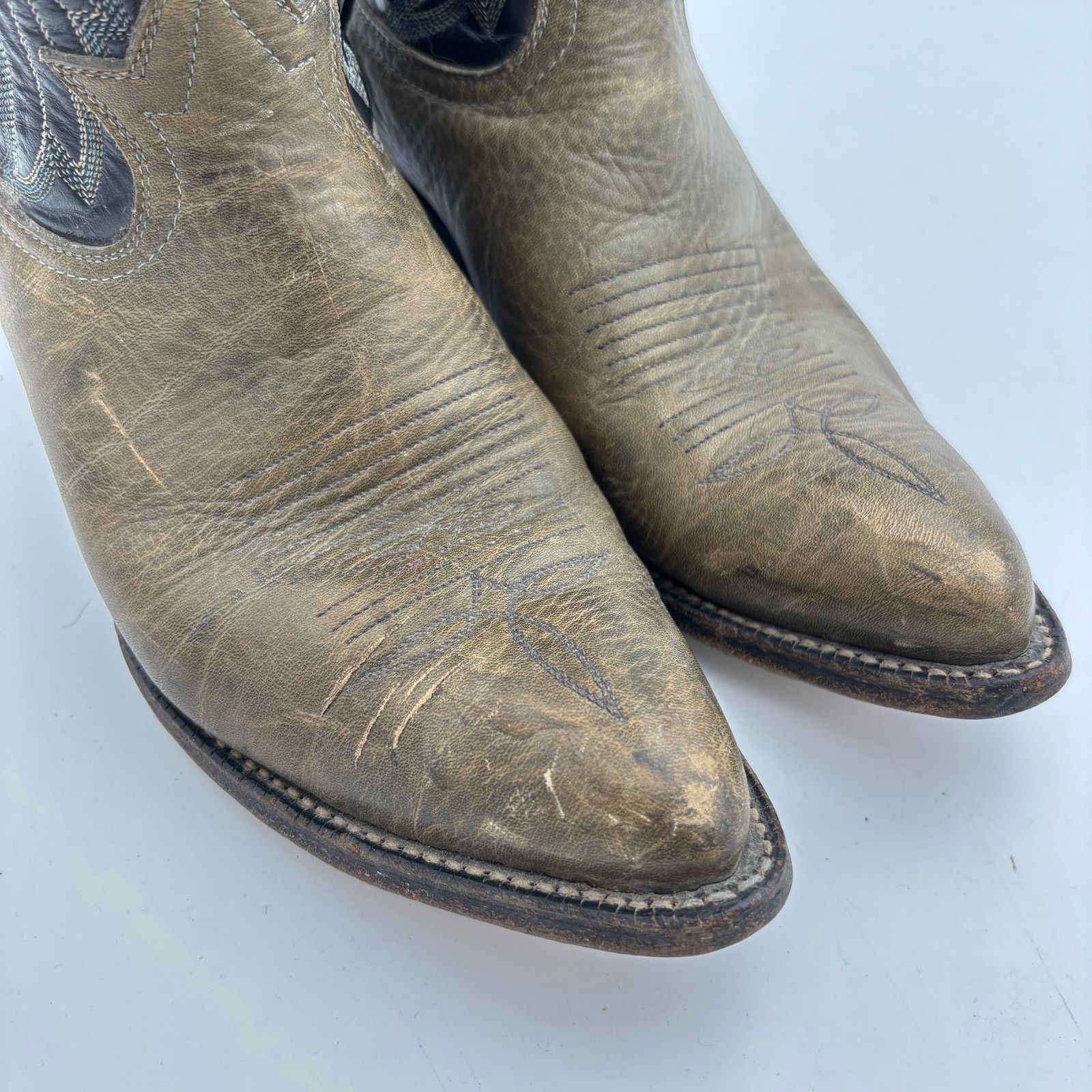Tony Lama × Vintage Vintage Tony Lama 6701 Black Label Western Boots 7.5D 90s Size US 7.5 / EU 40-41 - 14 Thumbnail