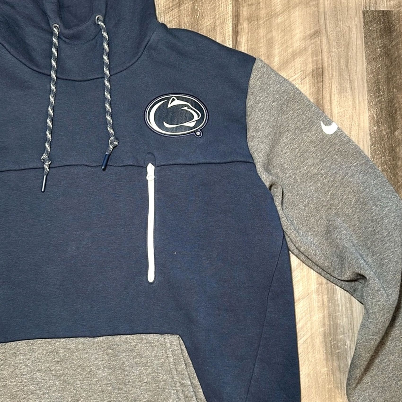 Nike Nike Penn State Nittany Lions Pullover Hoodie - Blue Navy, Men L, Fleece, Cotton-Poly Size US L / EU 52-54 / 3 - 5 Thumbnail