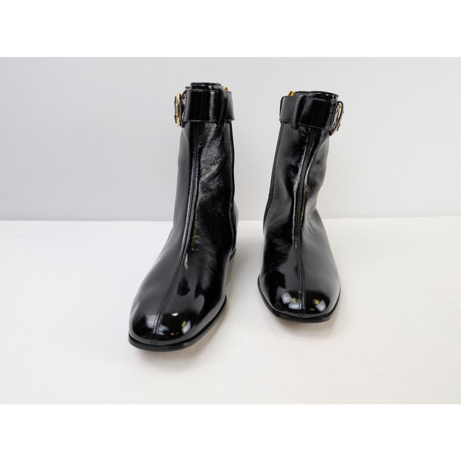 Gucci o1rshd1 Vernice Naplack Boots in Nero Size US 12.5 / EU 45-46 - 8 Thumbnail