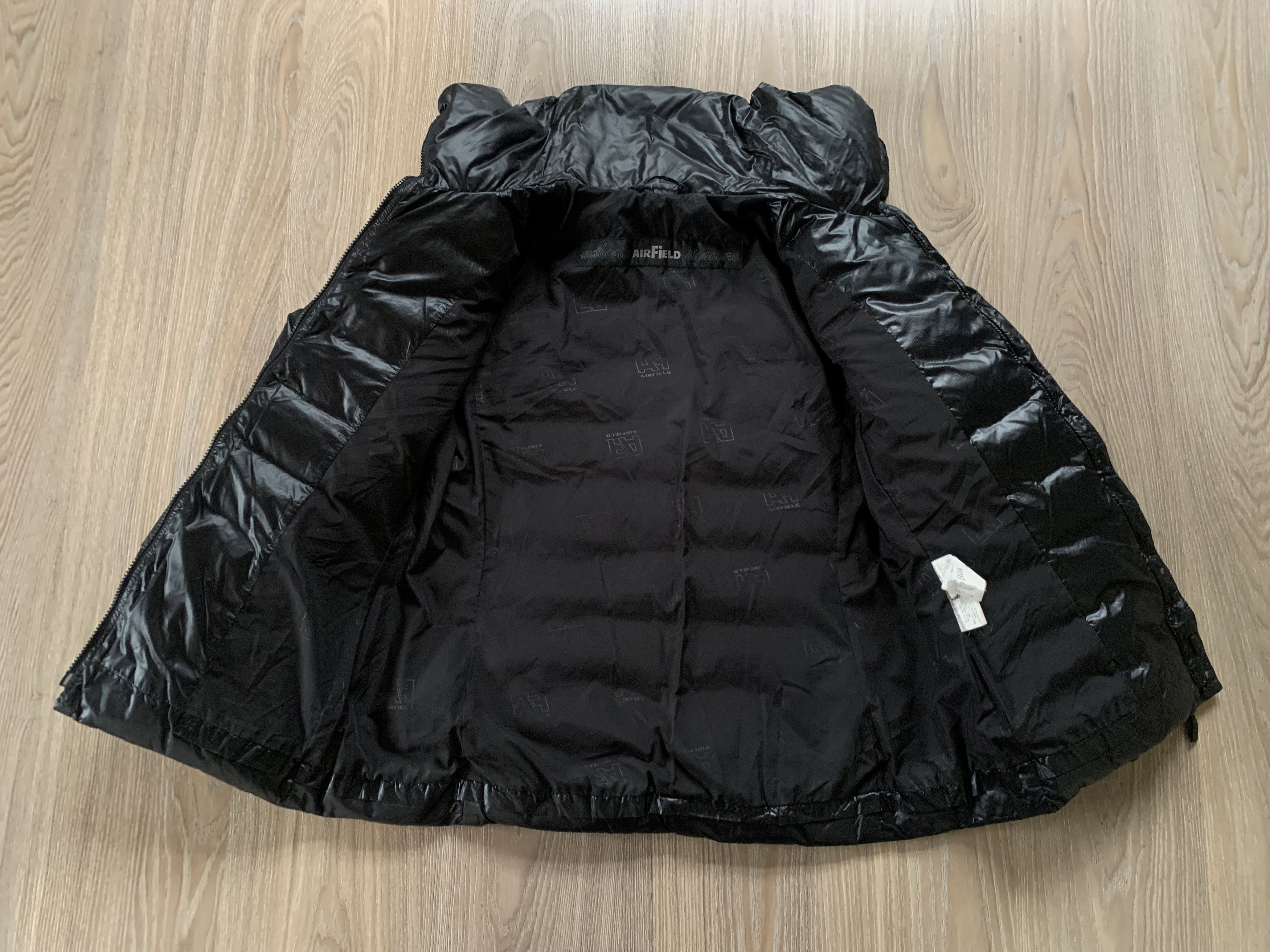 Other Air Field Womens Black Down Italian Quilted Jacket Size M / US 6-8 / IT 42-44 - 4 Thumbnail