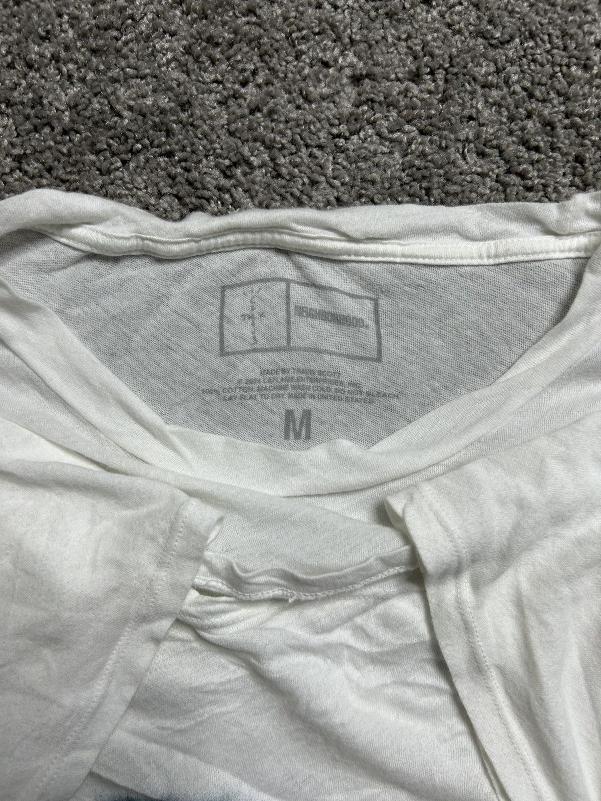 Neighborhood × Travis Scott Travis Scott Neighborhood Drawing Tee White Paper Thin Boxy Size US M / EU 48-50 / 2 - 4 Thumbnail