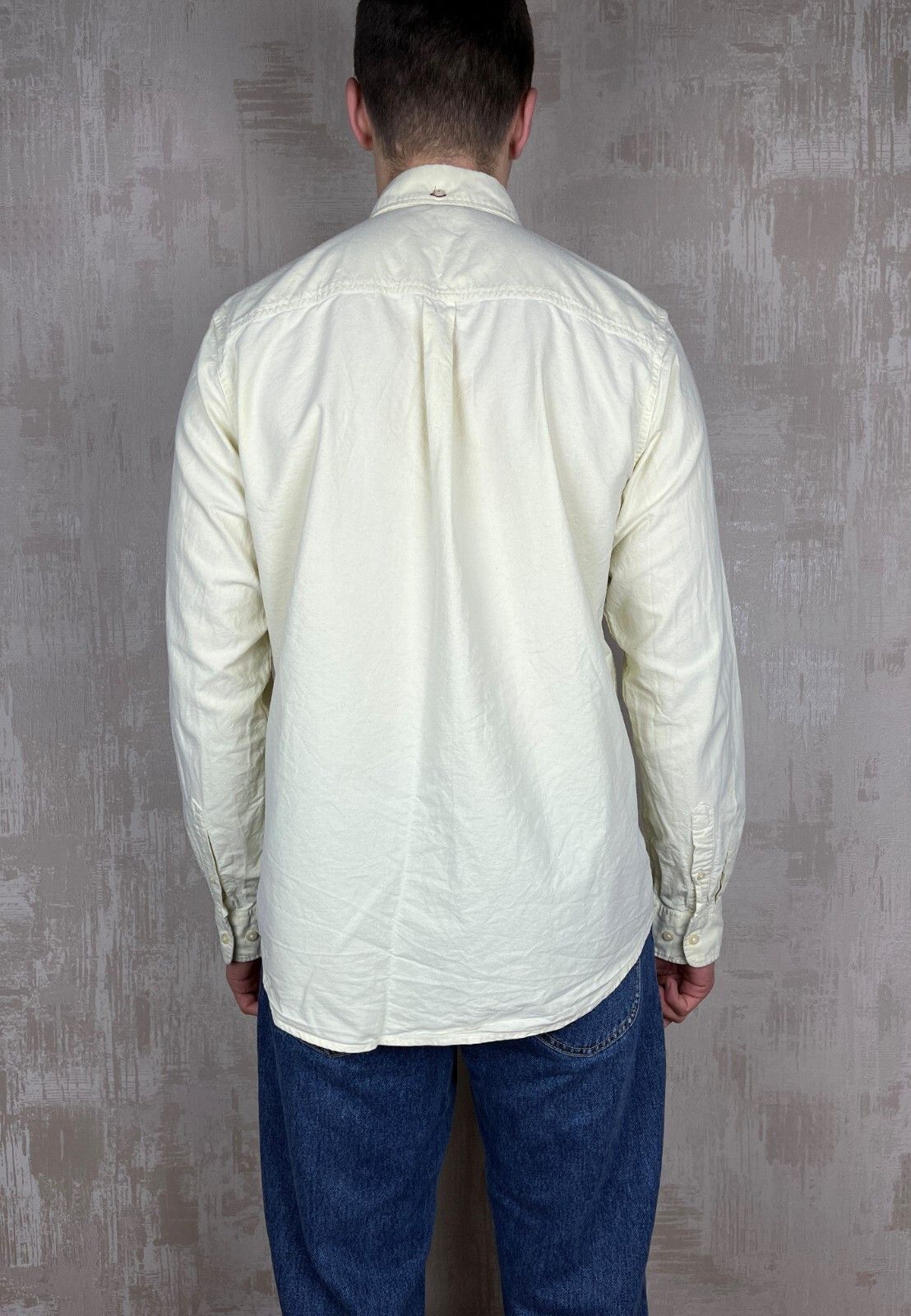 Other Dressmann Button Down Pocket Long Sleeve Shirt Light Yellow Size US L / EU 52-54 / 3 - 11 Thumbnail