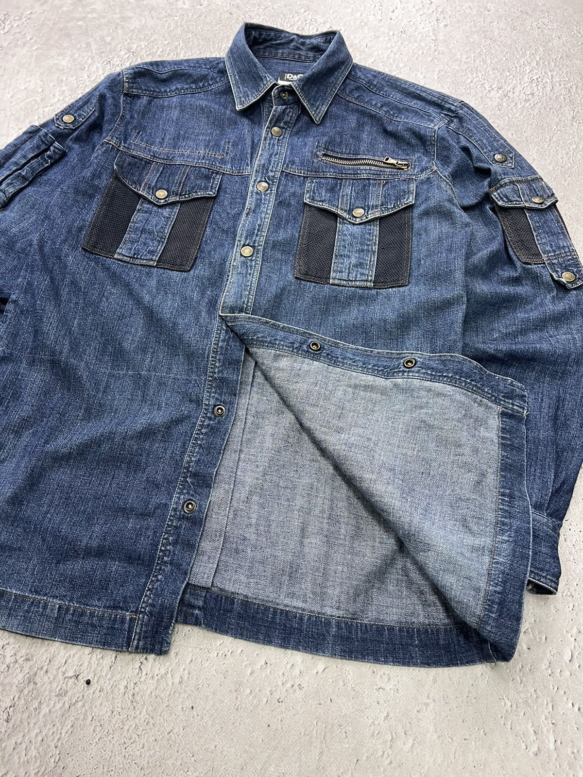 Dolce & Gabbana × Vintage Dolce & Gabbana Shirt denim with pockets Sleeve Shirt Size US L / EU 52-54 / 3 - 9 Thumbnail