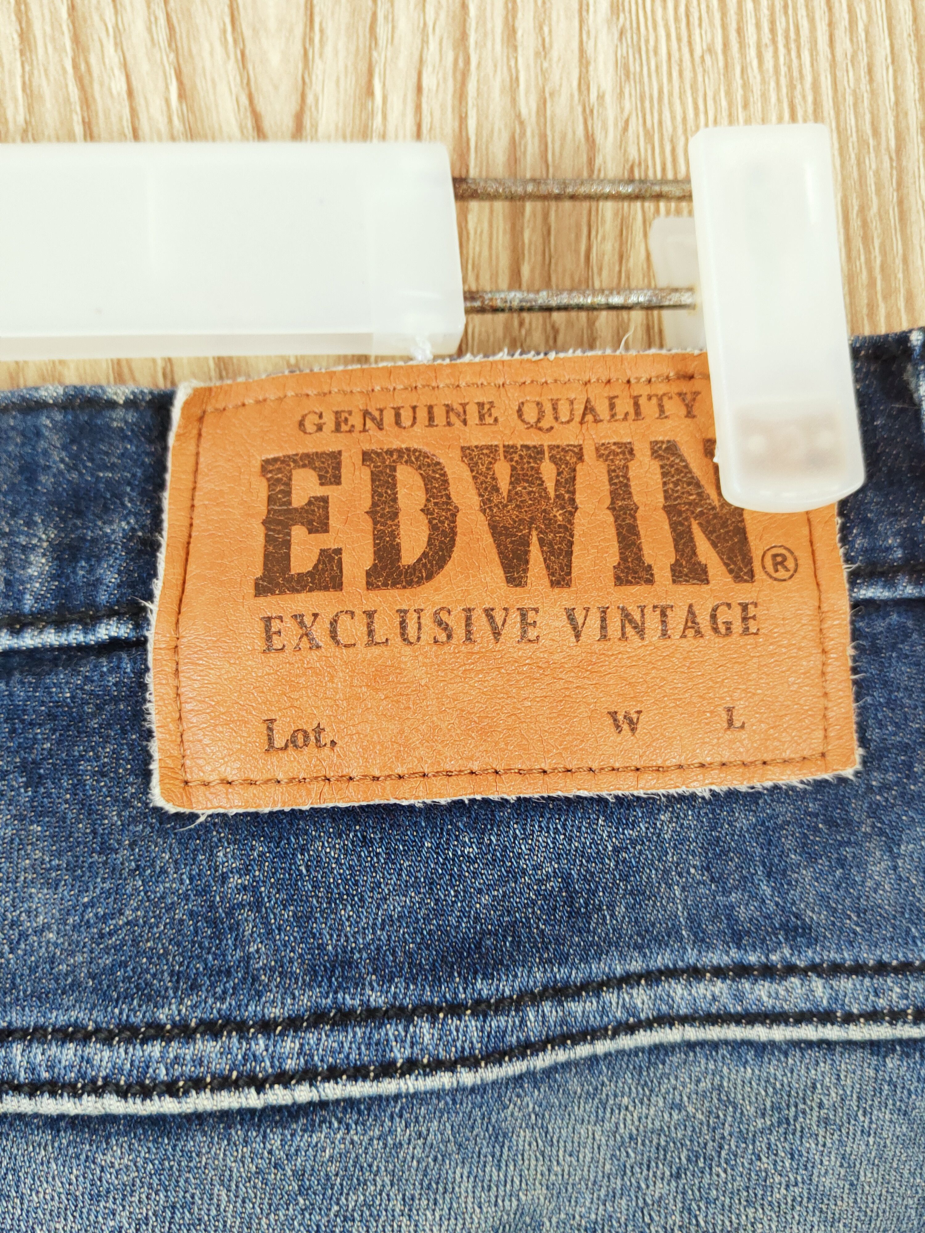 Edwin Edwin Dark Blue Distressed Ripped Jeans #W796 Size US 29 - 7 Thumbnail