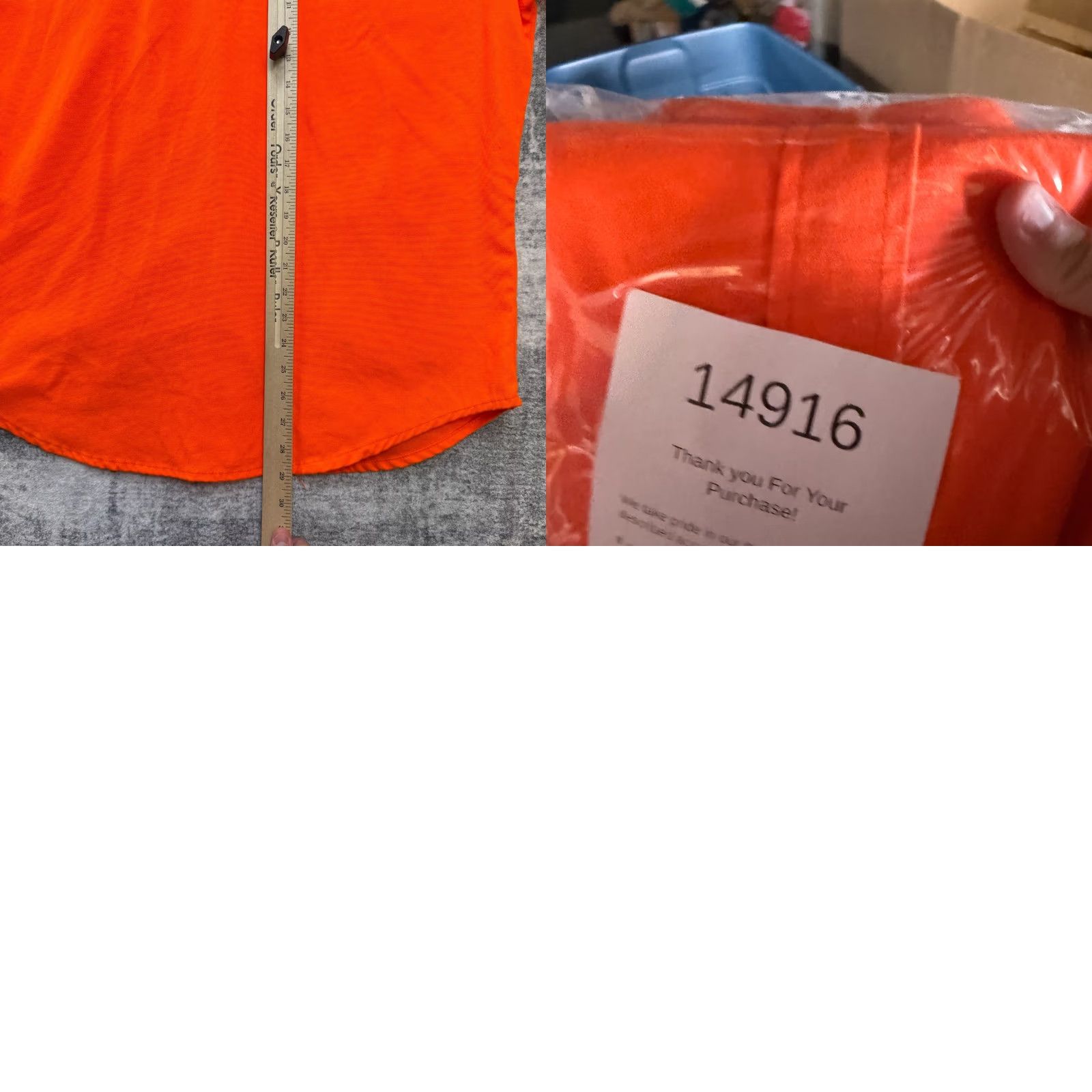 Vintage VTG Five Brothers Flannel Shirt Men Large Blaze Orange High Visibility Hunting Button-Up Jacket Shirt Size US L / EU 52-54 / 3 - 9 Thumbnail
