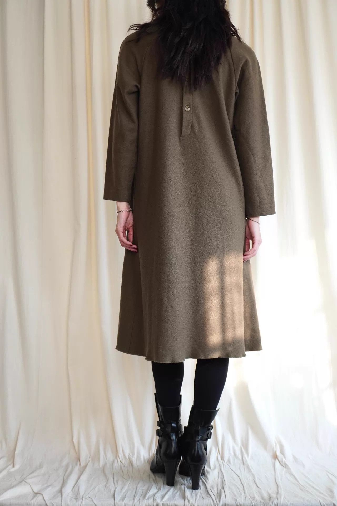 Y's Y's by Yohji Yamamoto 1980s Wool Back Button Dress S/M Size S / US 4 / IT 40 - 8 Thumbnail