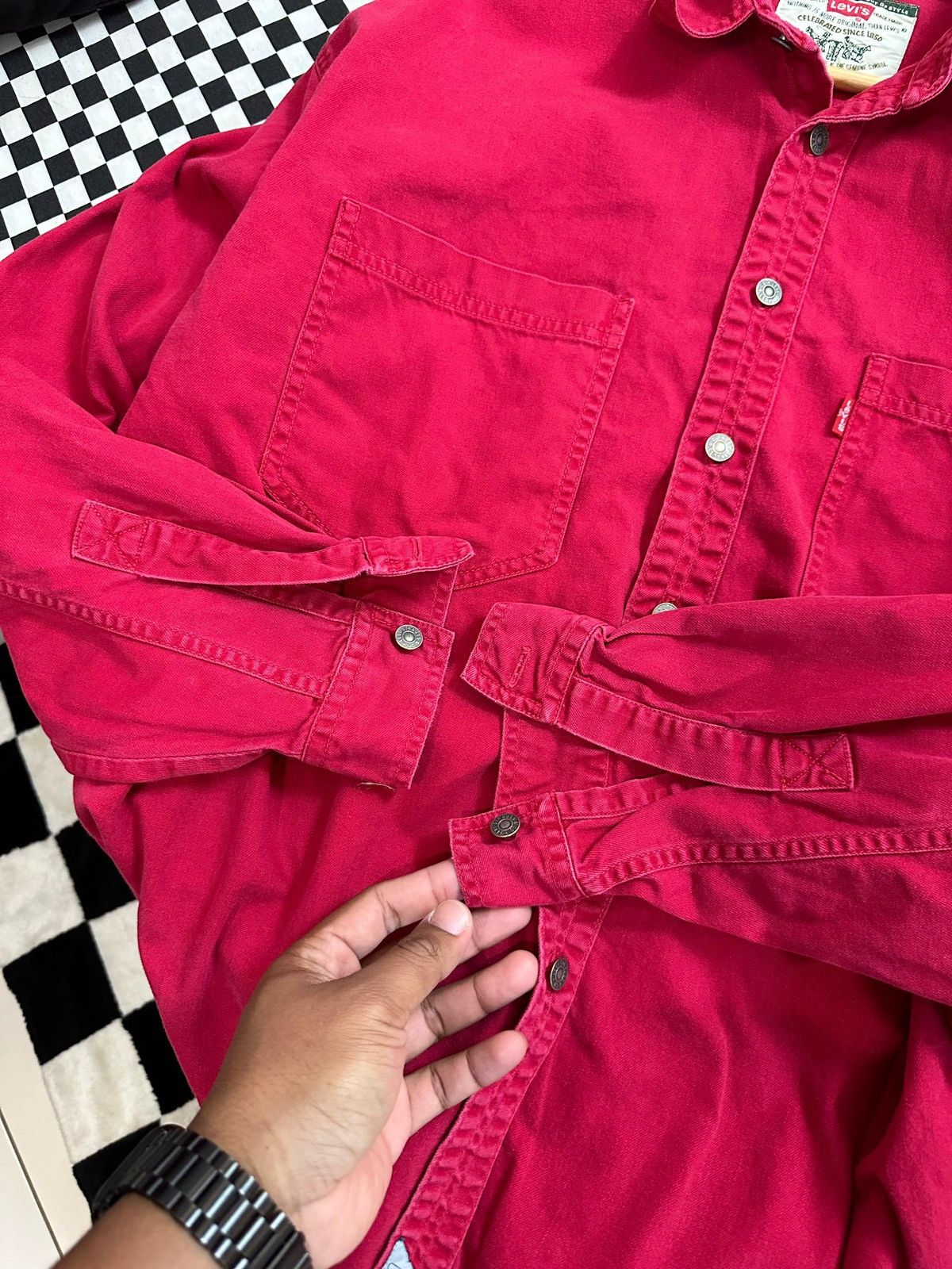 Levi's × Levi's Vintage Clothing × Vintage LEVIS BUTTON UP SHIRT Size US XL / EU 56 / 4 - 4 Thumbnail