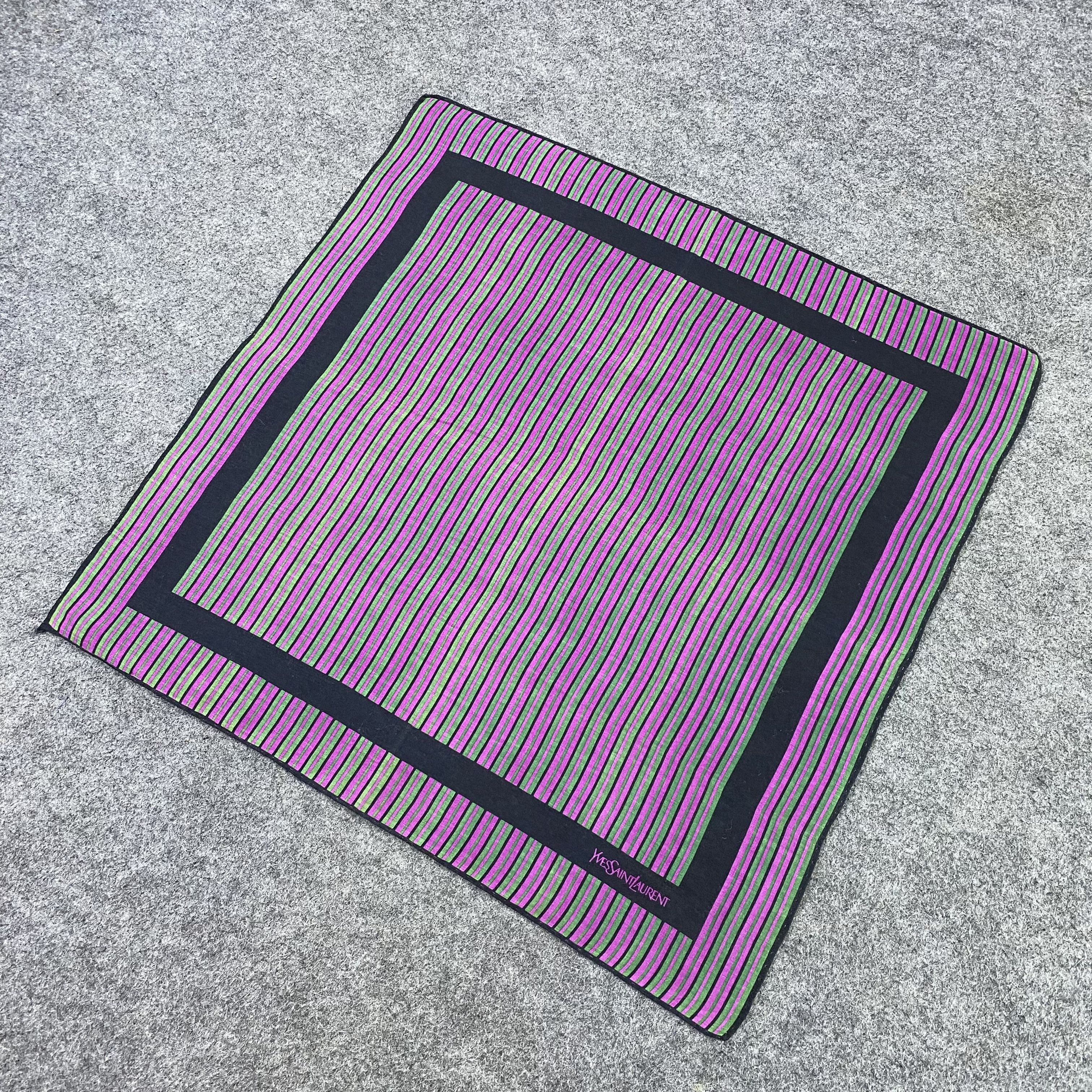 Yves Saint Laurent Yves Saint Laurent Handkerchief Neckerchief Bandana-B1677 Size ONE SIZE - 4 Thumbnail