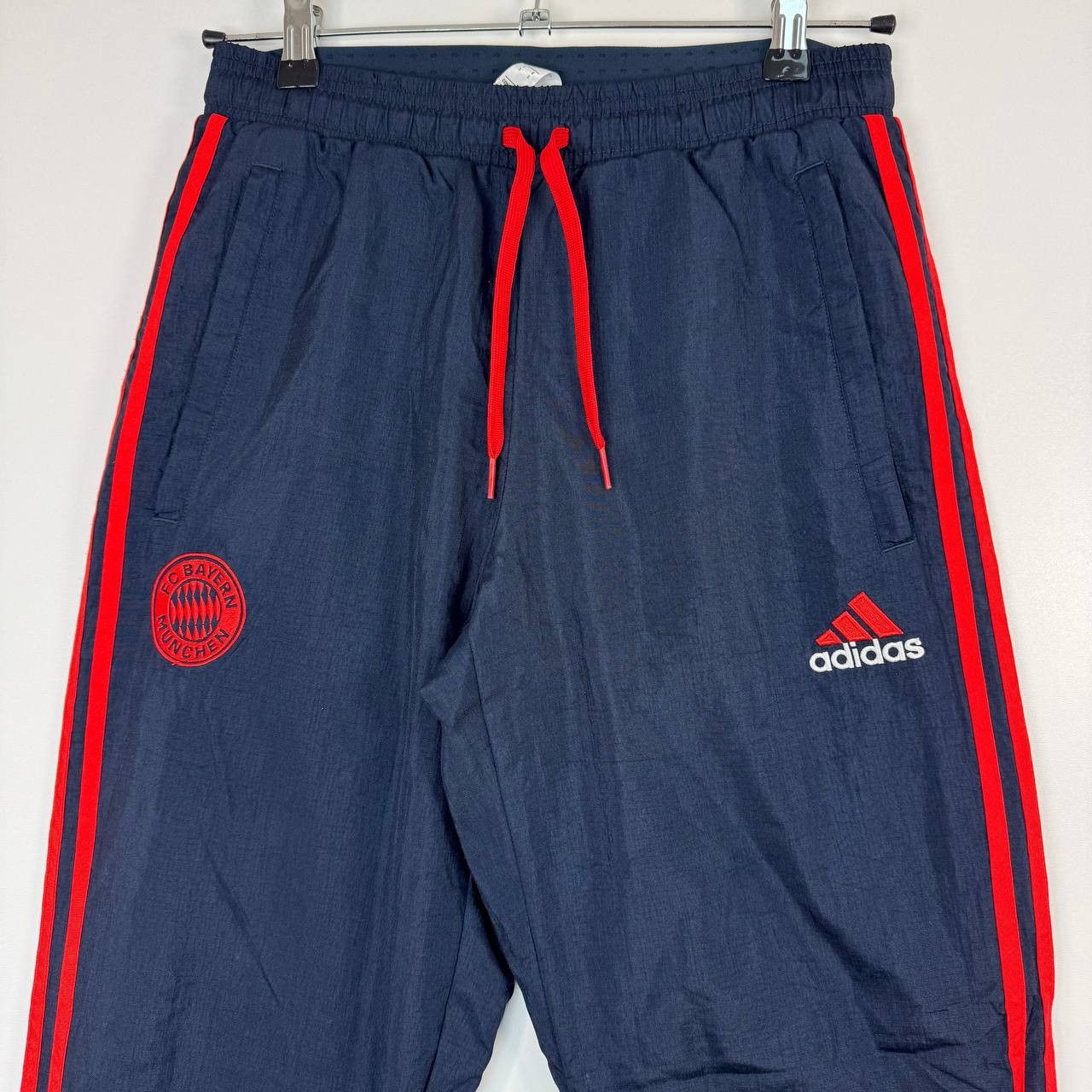 Adidas Adidas Bayern Munich Track Pants Navy Red GR0675 Mens S Size US 32 / EU 48 - 2 Thumbnail