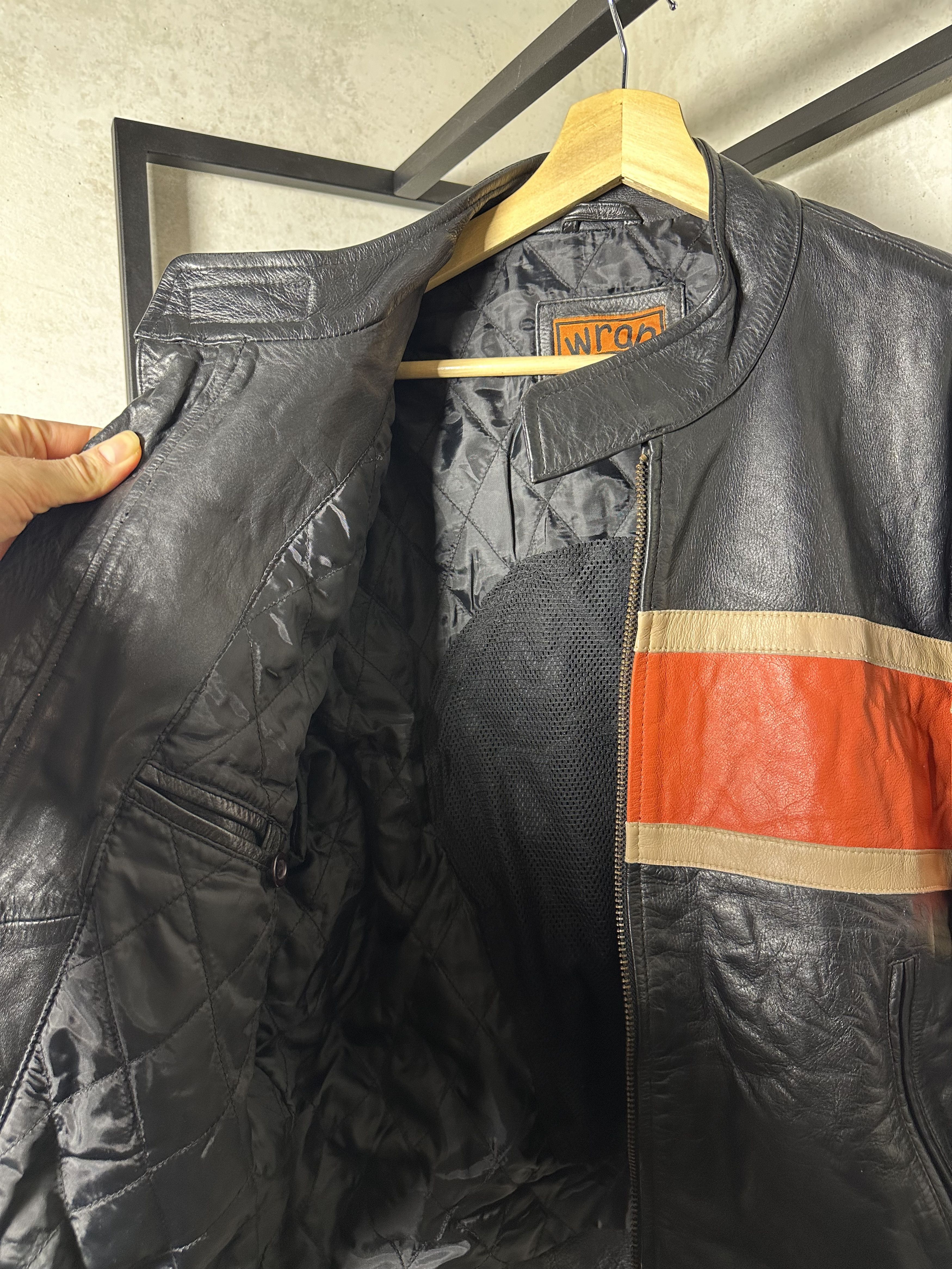 Genuine Leather Wrap Racing Moto Jacket Size US L / EU 52-54 / 3 - 12 Thumbnail