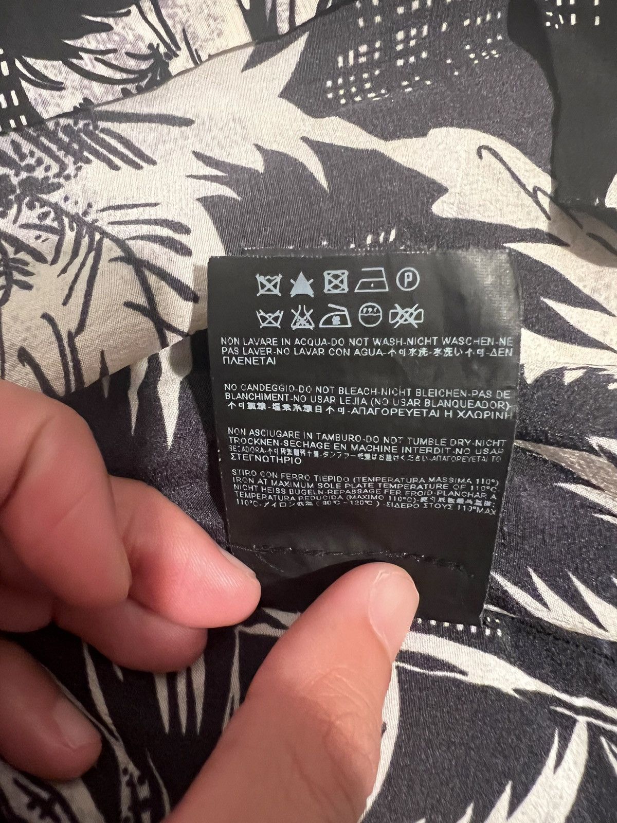 Saint Laurent Paris Saint Laurent Black Hawaiian Shirt SS14 Size US S / EU 44-46 / 1 - 7 Thumbnail