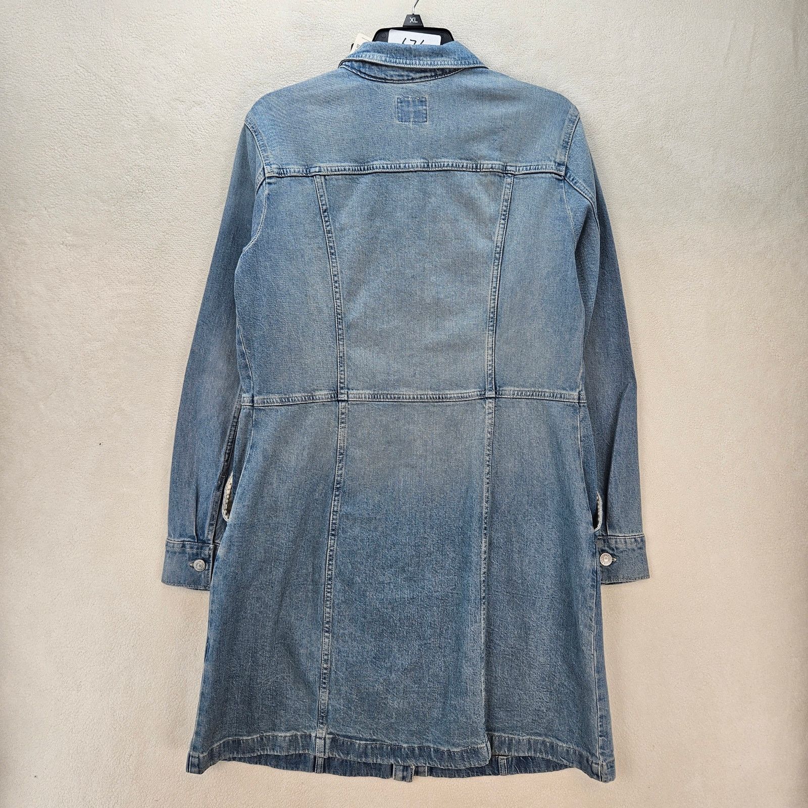 Levi's LEVI'S WOMEN'S XL FLYNN WESTERN DRESS NWT MEDIUM WASH A LINE Size XL / US 12-14 / IT 48-50 - 6 Thumbnail