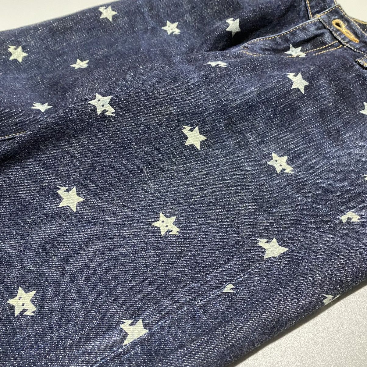 Bape A BATHING APE Apestar All-Over Print Denim - Pants Size 28" / US 6 / IT 42 - 5 Thumbnail