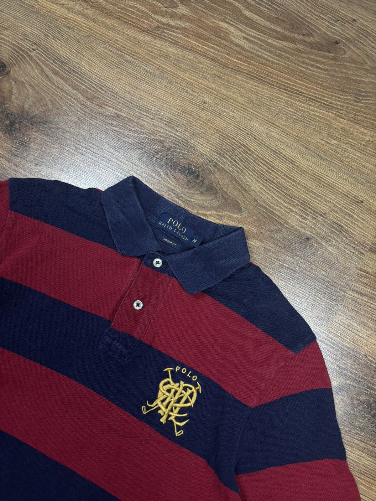 Polo Ralph Lauren Polo Ralph Lauren Rare Striped Polo Shirt Vintage Y2K Style Size US M / EU 48-50 / 2 - 2 Thumbnail