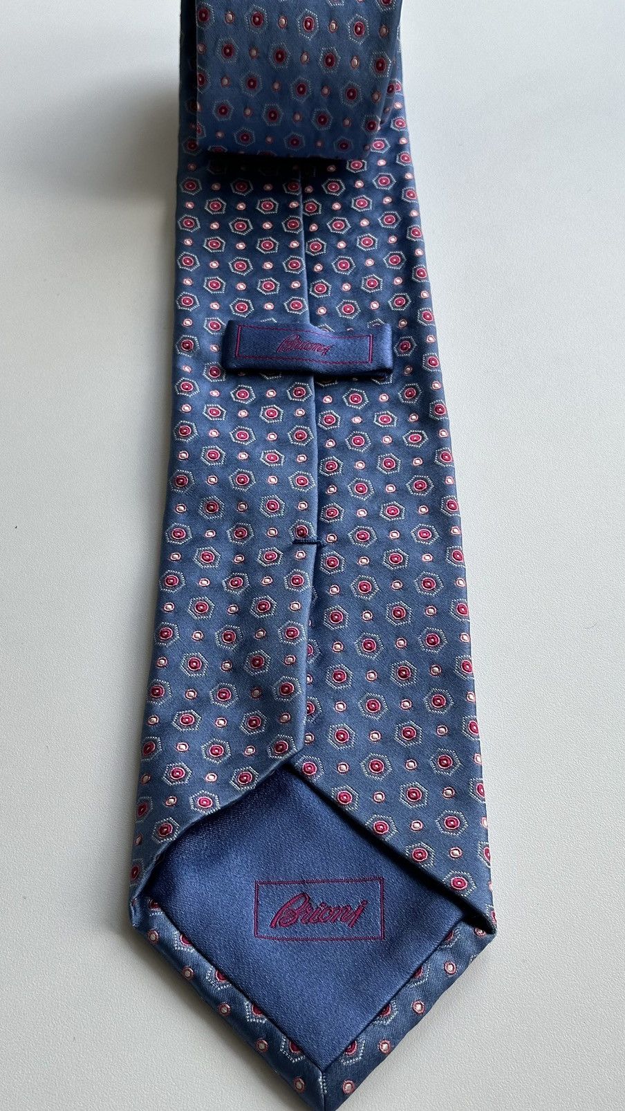 Brioni Brioni Men Blue Classic Tie HandMade In Italy 100% Silk Size ONE SIZE - 4 Thumbnail
