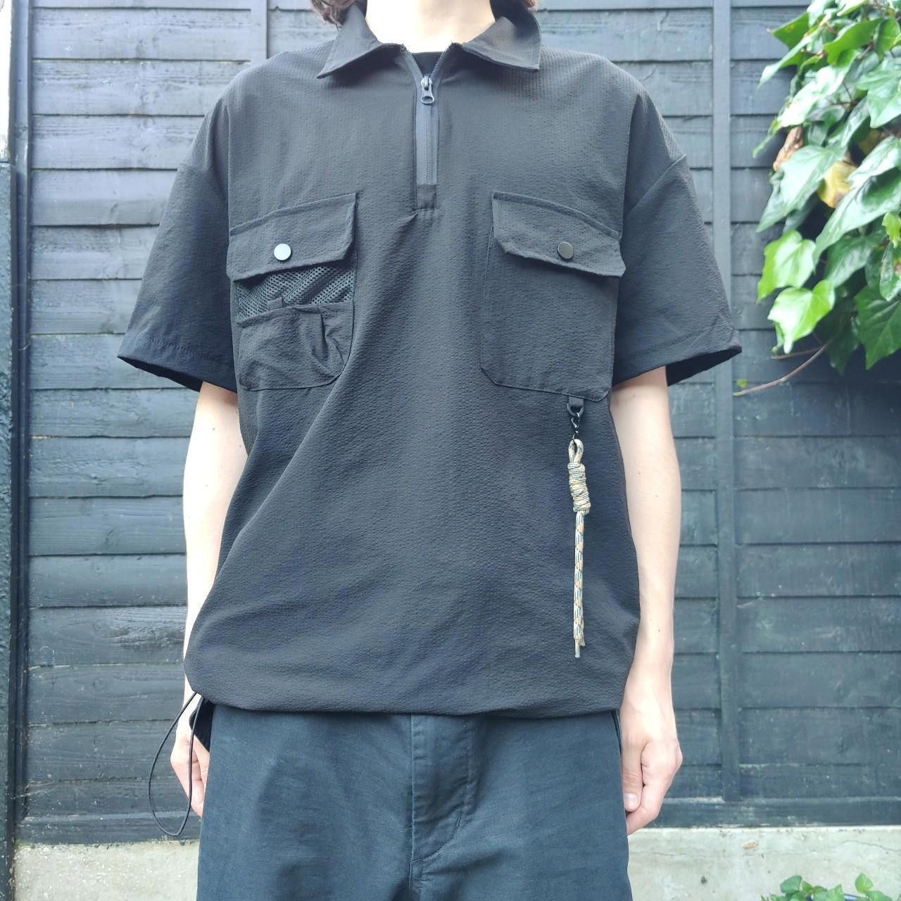 Other Japanese Black Quarter-zip Pocket Shirt Size US M / EU 48-50 / 2 - 2 Thumbnail