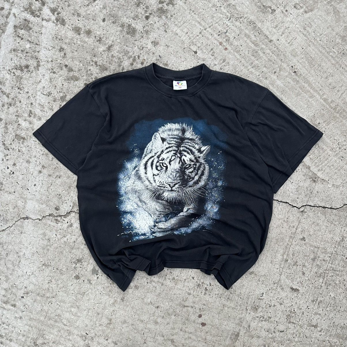 Y/Project VTG Tigers T-shirts Big Logo Zip It London Y2K 00s Trashed Size US XL / EU 56 / 4 - 1 Thumbnail