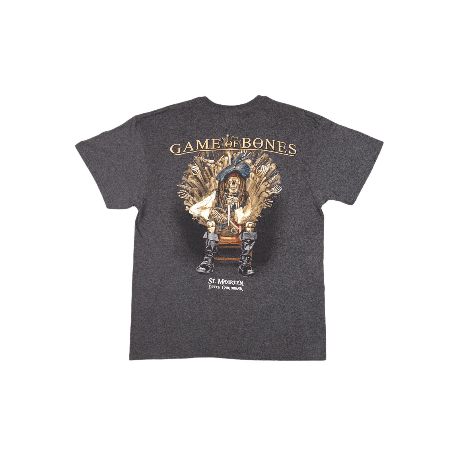 Vintage Vintage Game of Bones Thrones Parody Skull Art T-shirt Size US L / EU 52-54 / 3 - 1 Thumbnail