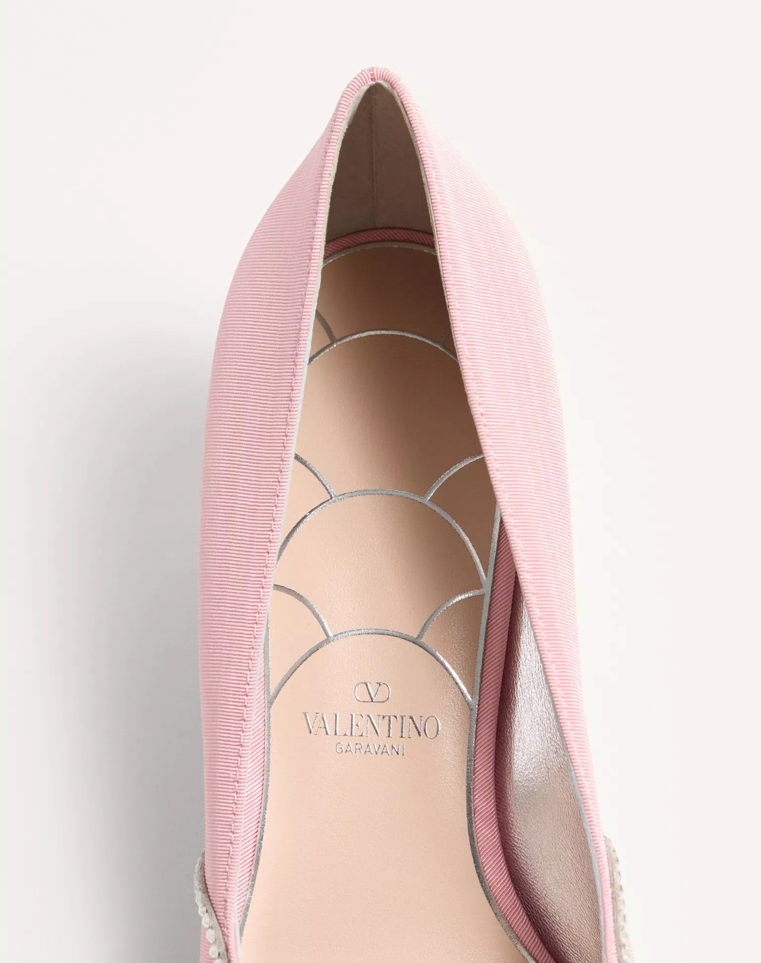 Valentino os11x0126 Bowow Pumps In Moirè Fabric With Crystals Size US 9 / IT 39 - 6 Thumbnail