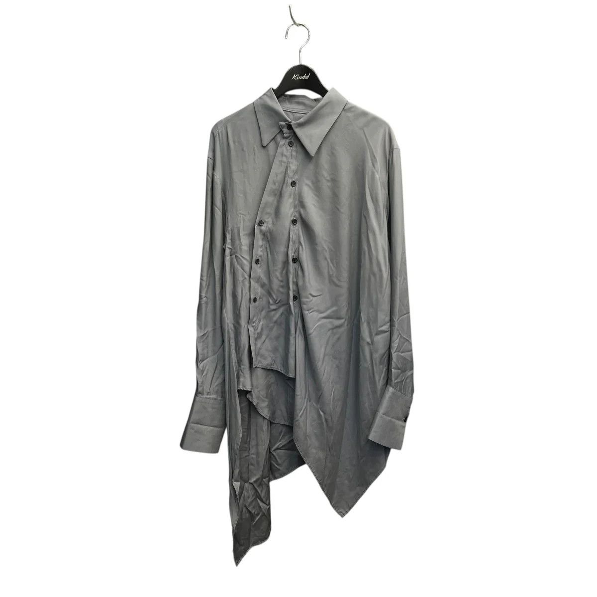 Yohji Yamamoto REGULATION Yohji Yamamoto UNBALANCE DRAPED BLOUSE Size US M / EU 48-50 / 2 - 1 Thumbnail