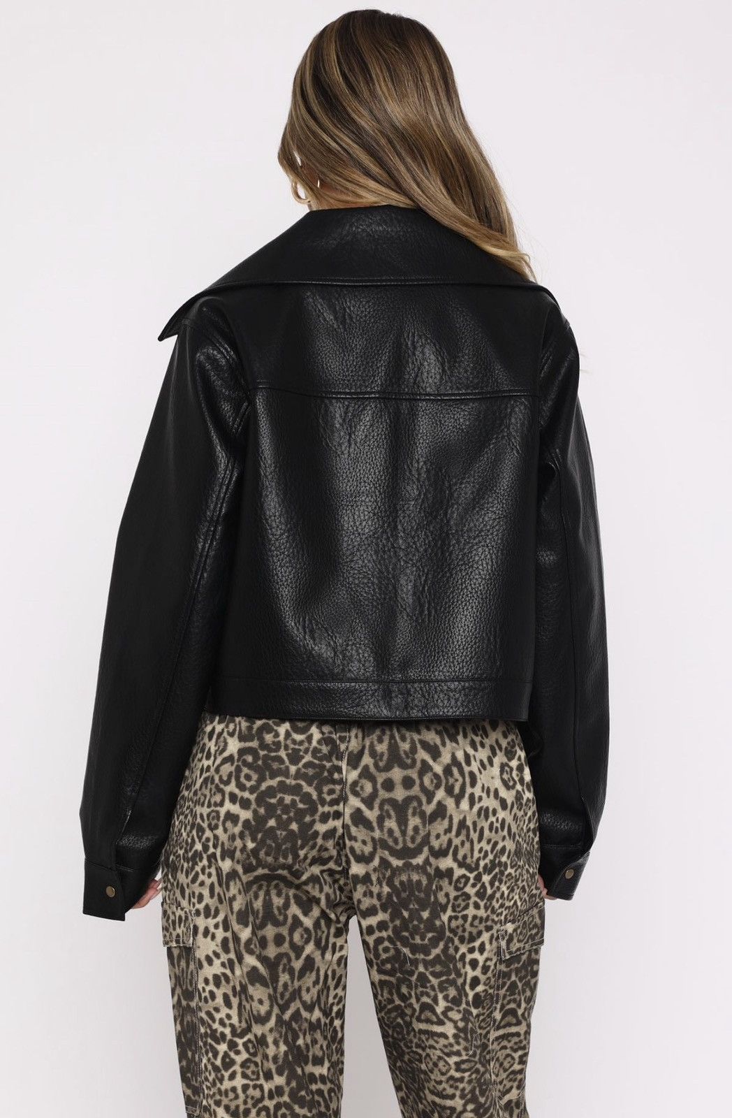 Other White Fox Boutique black faux leather bomber jacket Size XS / US 0-2 / IT 36-38 - 5 Thumbnail
