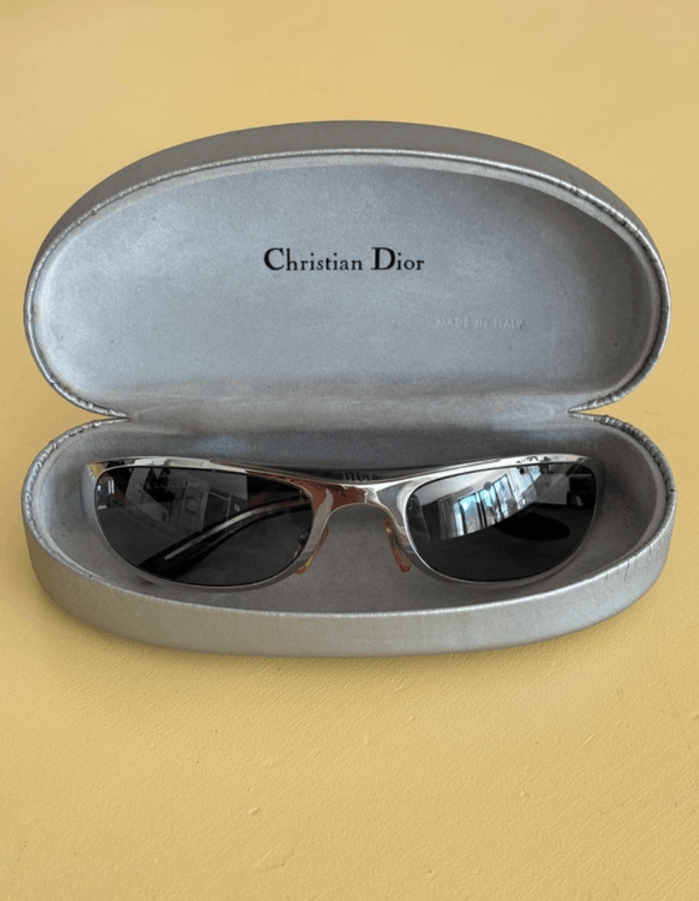 Dior Dior Sunglasses Safety CD Ski Bike Pop Rimless Vintage RI847 Size ONE SIZE - 3 Thumbnail
